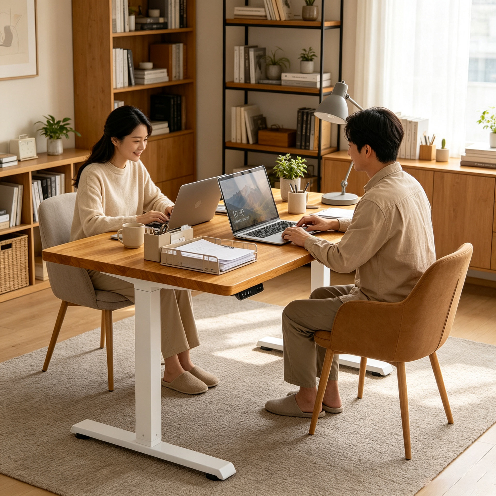 FY-02 Electric Office Table Chassis – Standardized Adjustable Frame for Branch Offices and Multi-Site Projects