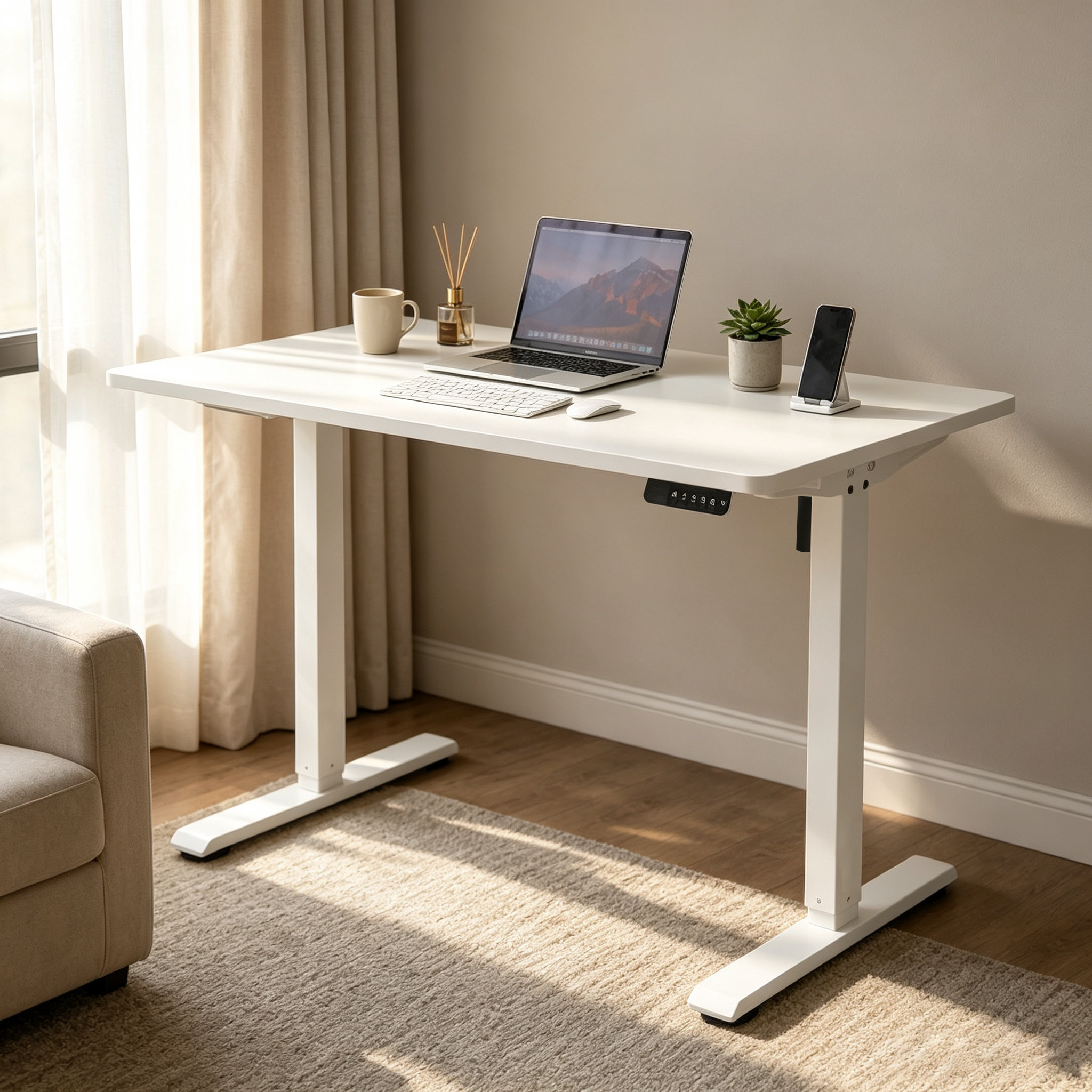 FY-02 Ergonomic Adjustable Desk Base – Easy-Spec Dual-Beam Single-Motor Frame for Schools, Training Rooms and Learning Spaces