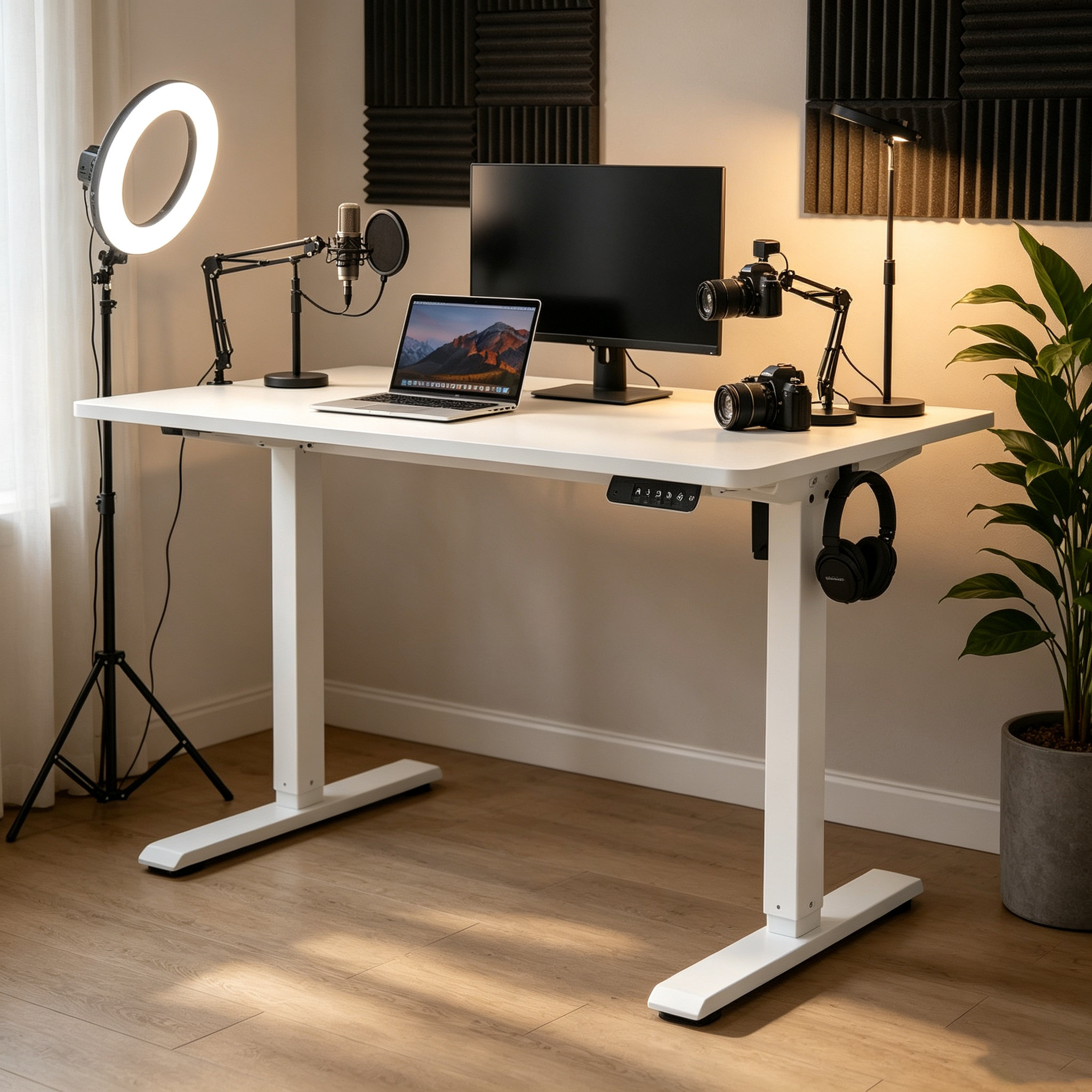 FY-02 Commercial Sit-Stand Workstation Base – Durable Dual-Beam Single-Motor Electric Frame for Bulk Office Furniture Projects