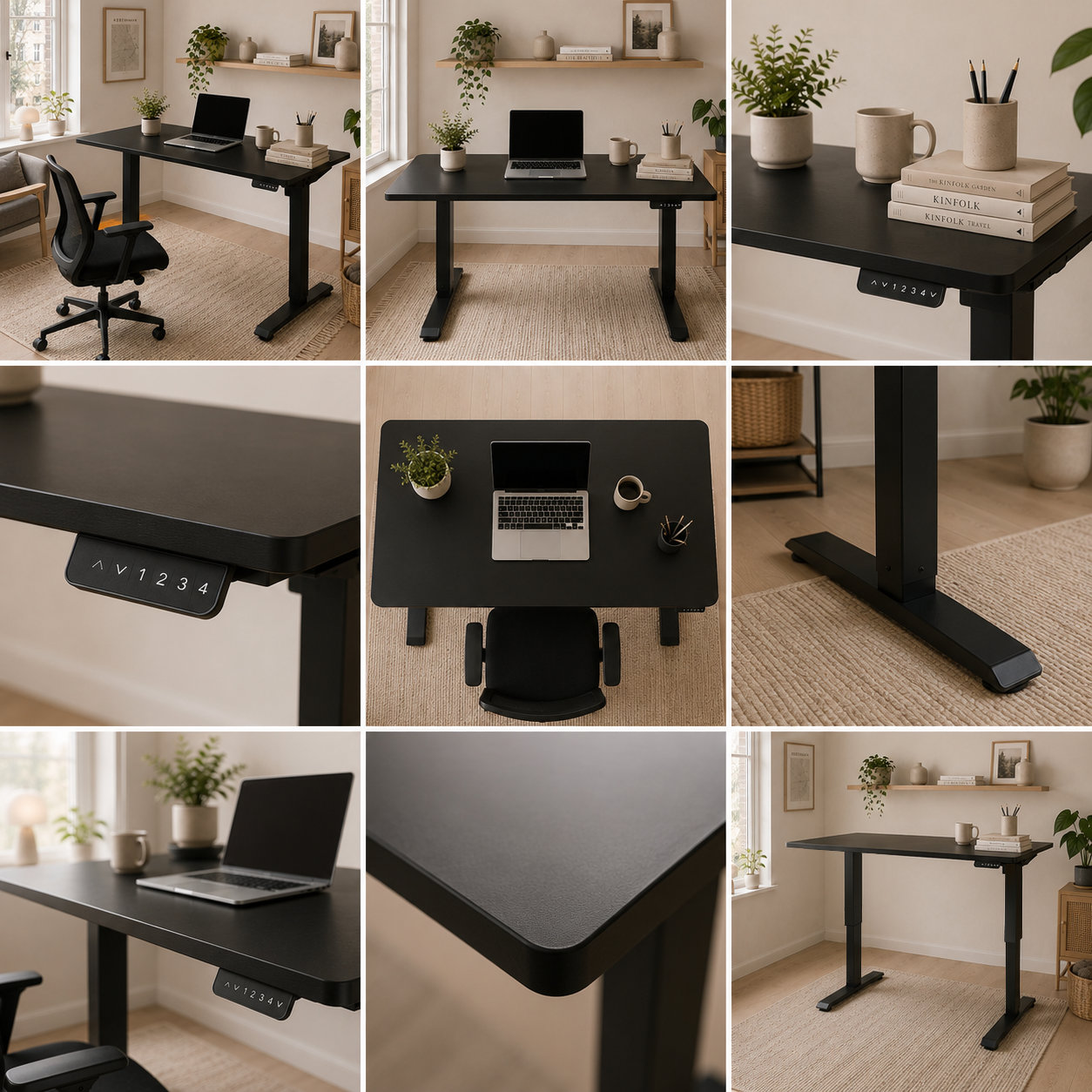 FY-02 Compact Electric Standing Desk Legs – Telescopic Dual-Beam Single-Motor Frame for Small Offices and Study Rooms