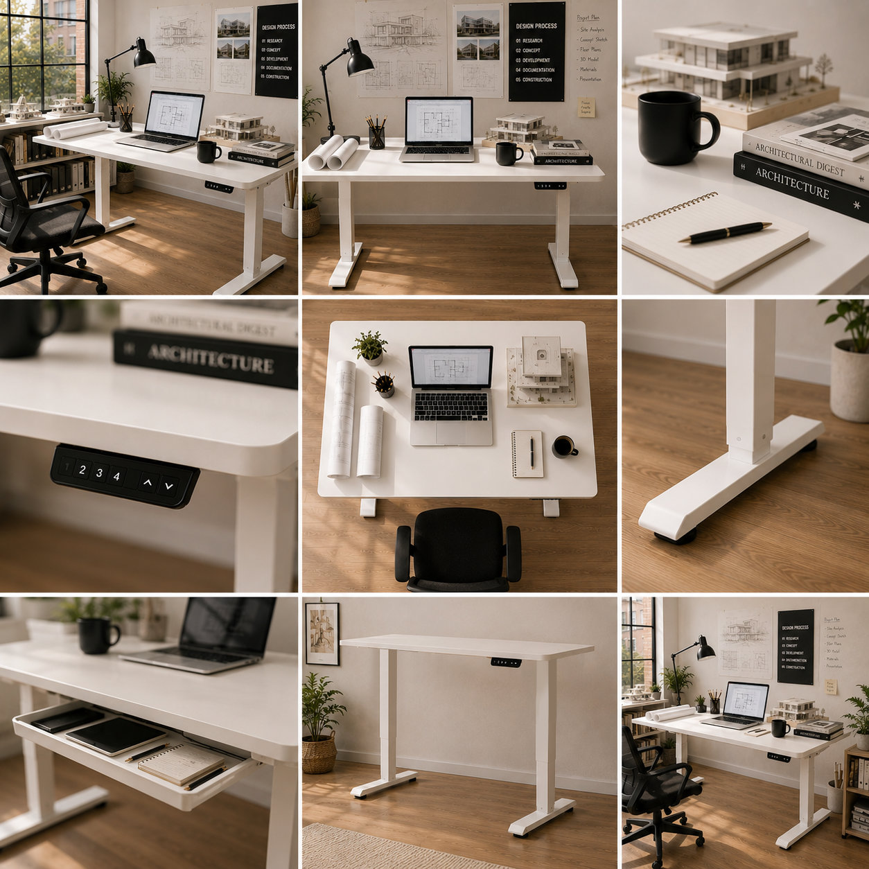FY-02 Height-Adjustable Office Desk Frame – Streamlined Dual-Beam Single-Motor Base for Staff Workstations and Call Centers