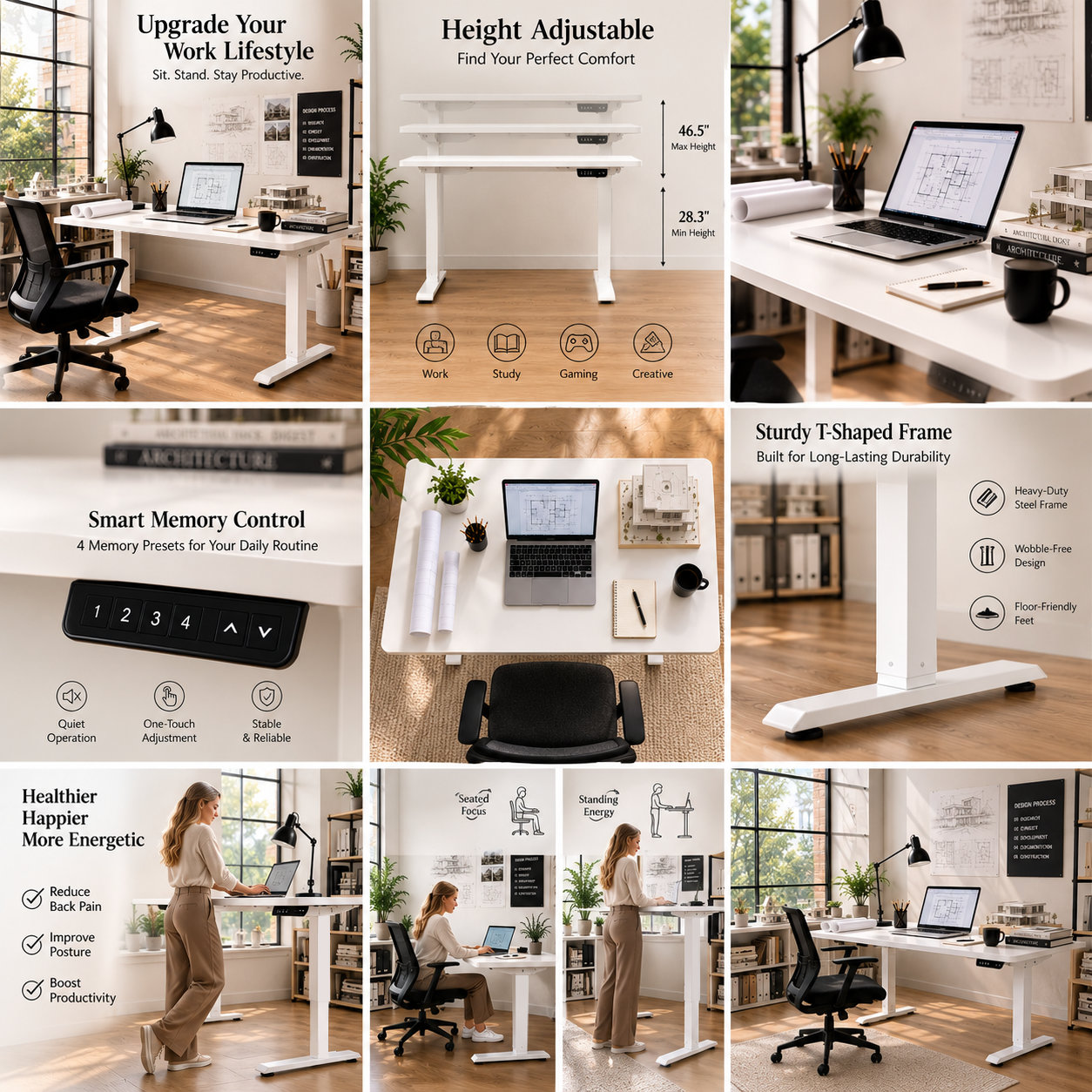 FY-02 Steel Sit-Stand Desk Legs – Reinforced Dual-Beam Build for Co-Working Hubs and Flexible Offices