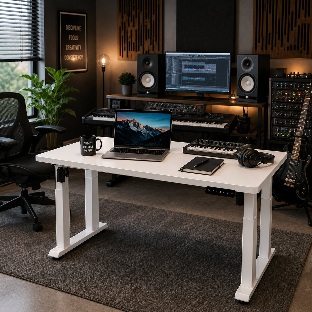 ZY-03 Quad-Leg Electric Dual-Motor Desk Base – B2B Customizable Frame for Government and Enterprise Projects