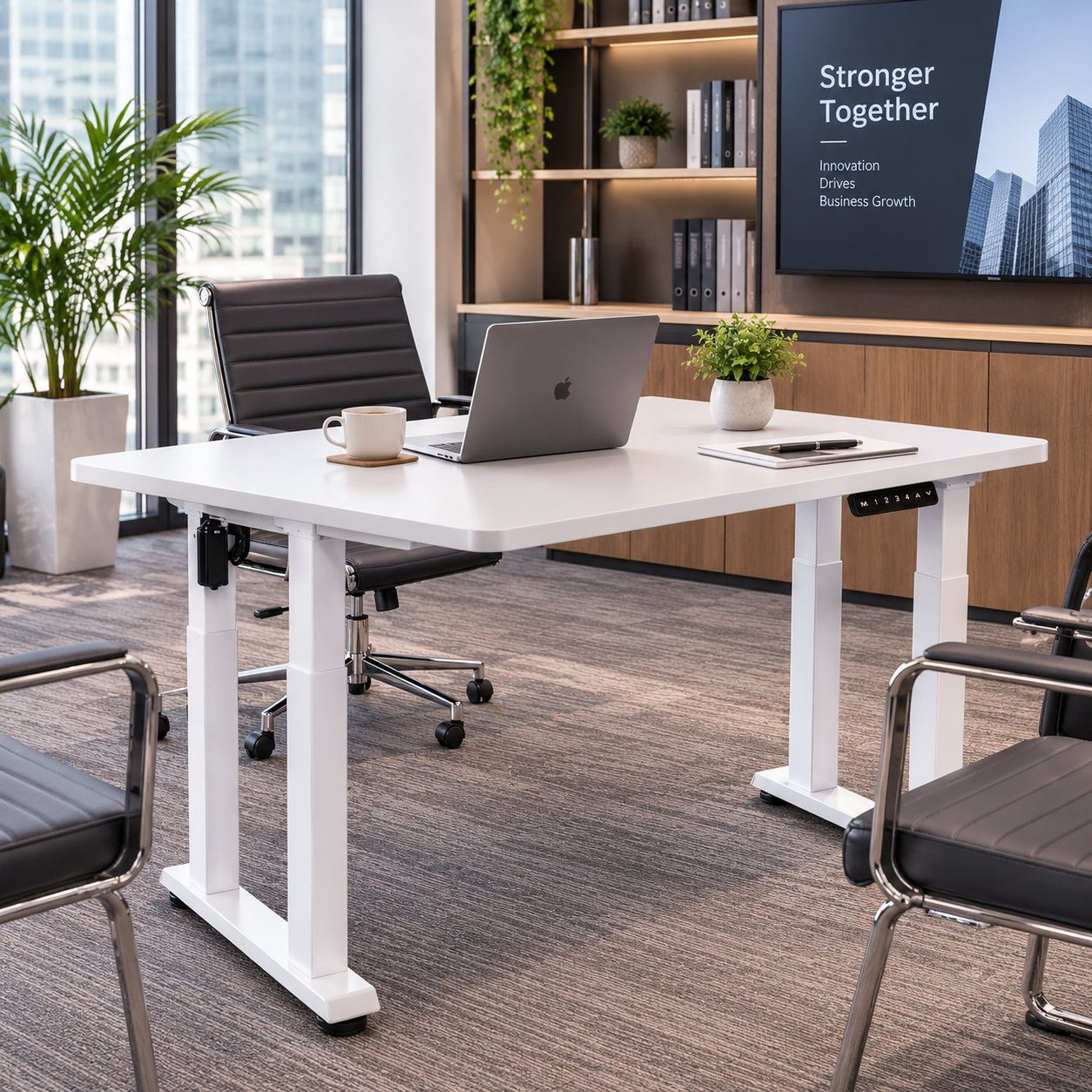 ZY-03 Quad-Pillar Electric Twin-Motor Desk Frame – Multi-Size Configuration for Corporate Procurement Centers