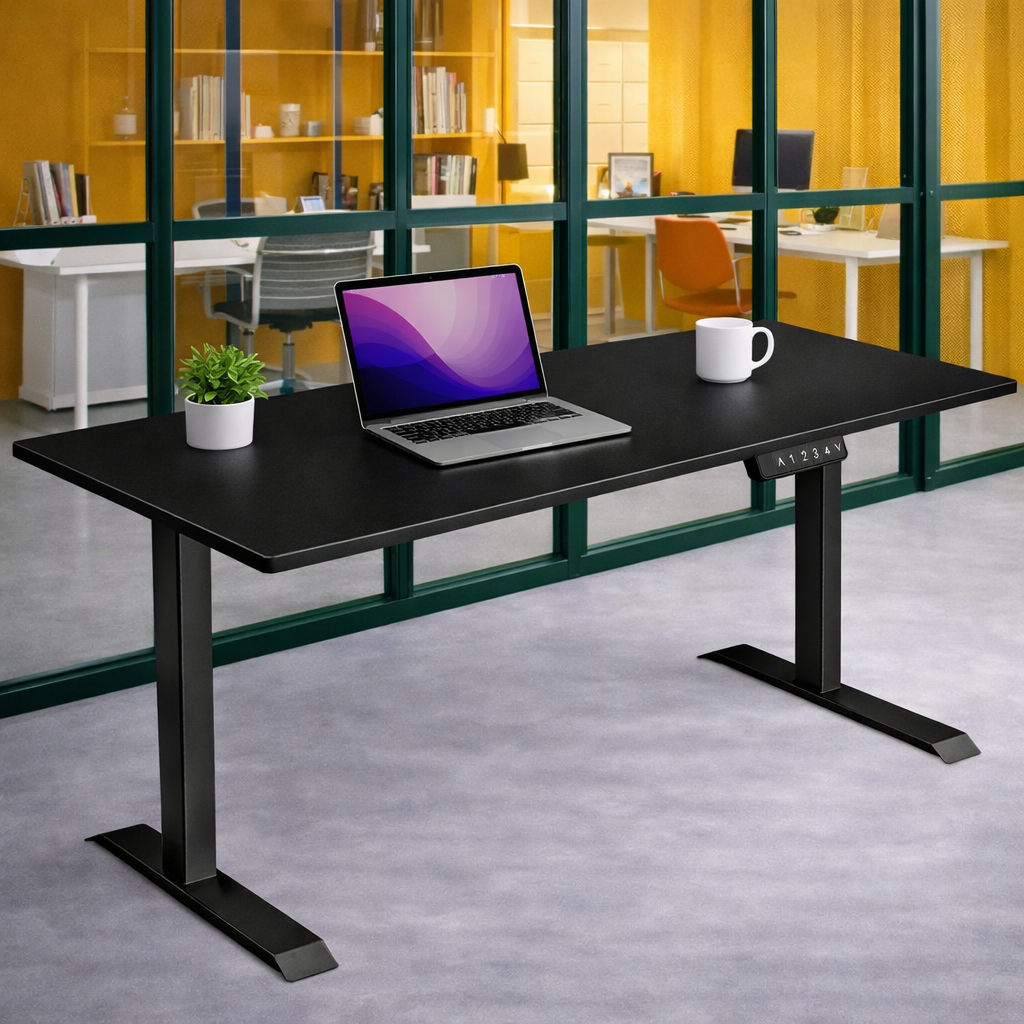 ZY-02 Electric Standing Desk with Modern Open Office Workspace