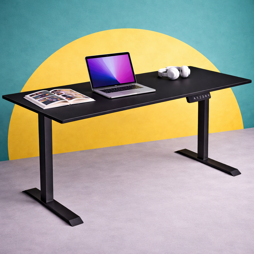 ZY-02 Electric Standing Desk with Material Sample Board Studio Workspace