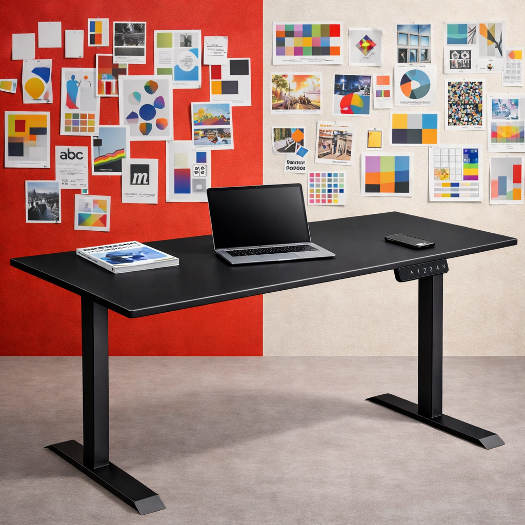 ZY-02 Electric Standing Desk with Window Natural Light Workspace