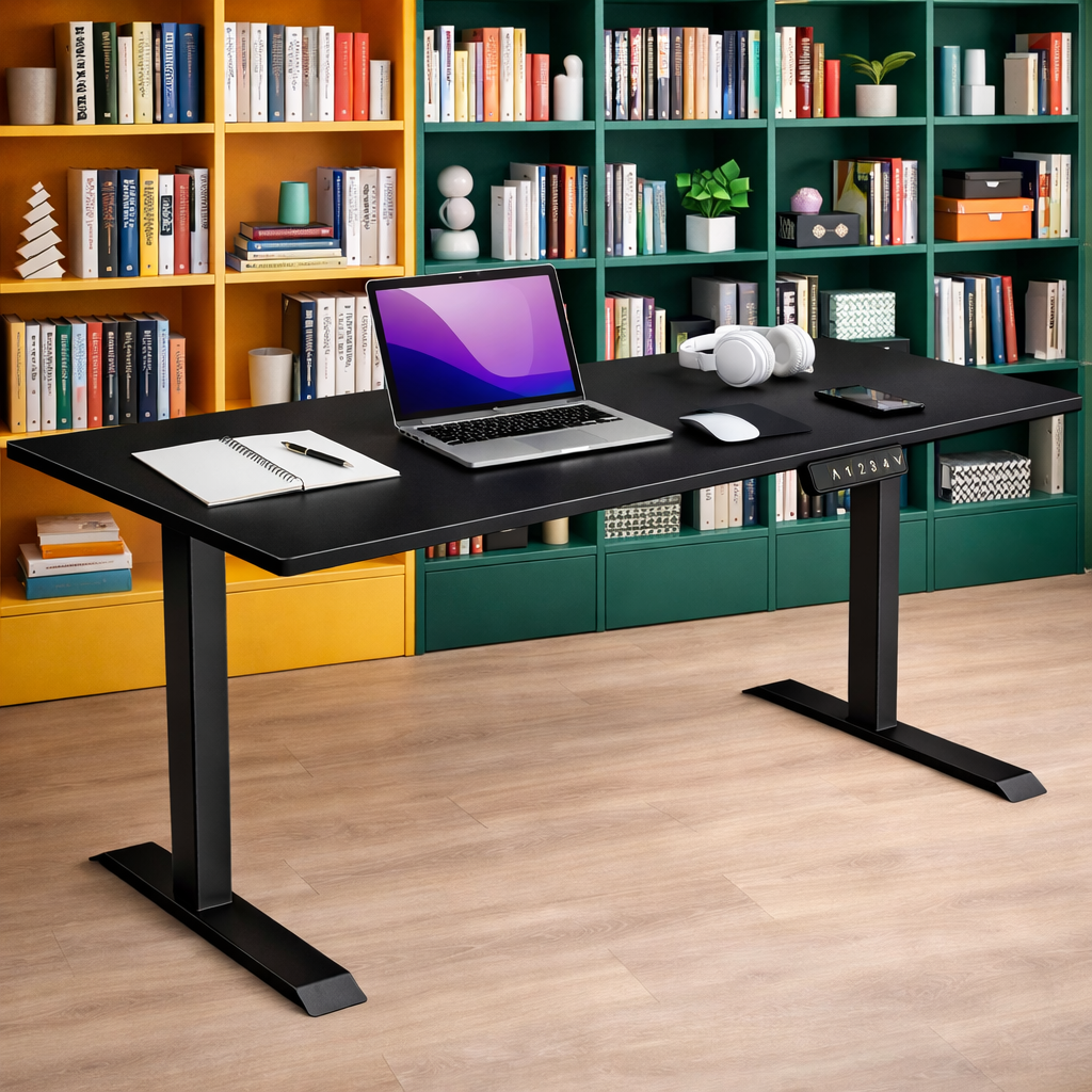ZY-02 Electric Standing Desk with Modern Office Lounge Workspace