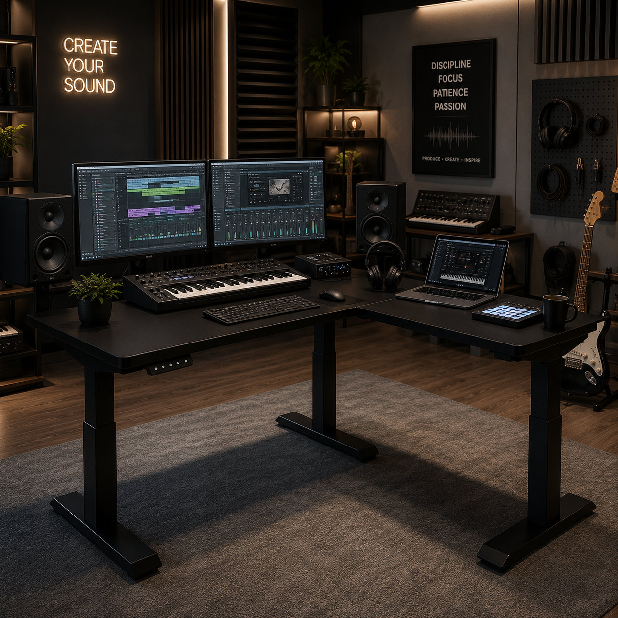 L-Shaped Electric Standing Desk with Ultimate Ergonomic Office Experience and Enterprise Grade Corner Workstation Solution