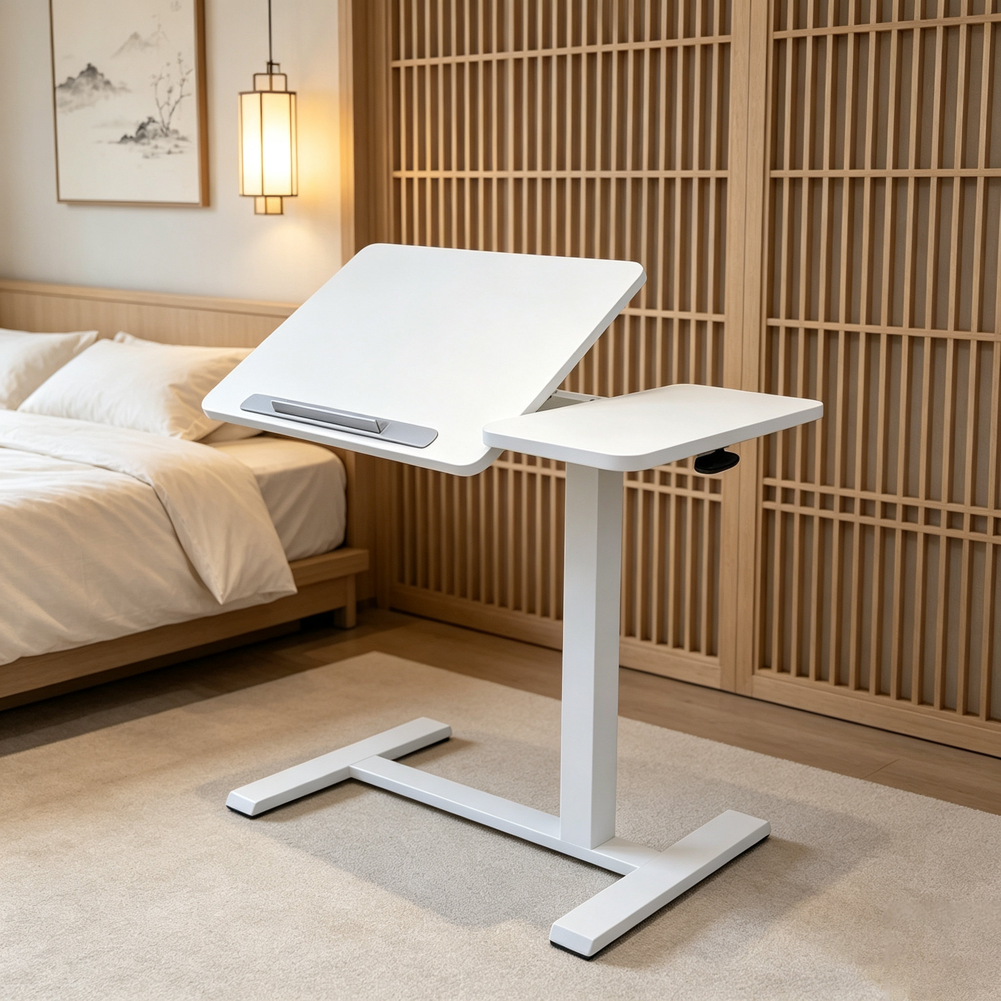 DY-03 Private-Label Pneumatic Bed Table, Multi-Scene Adjustable Design for Importers and Wholesalers