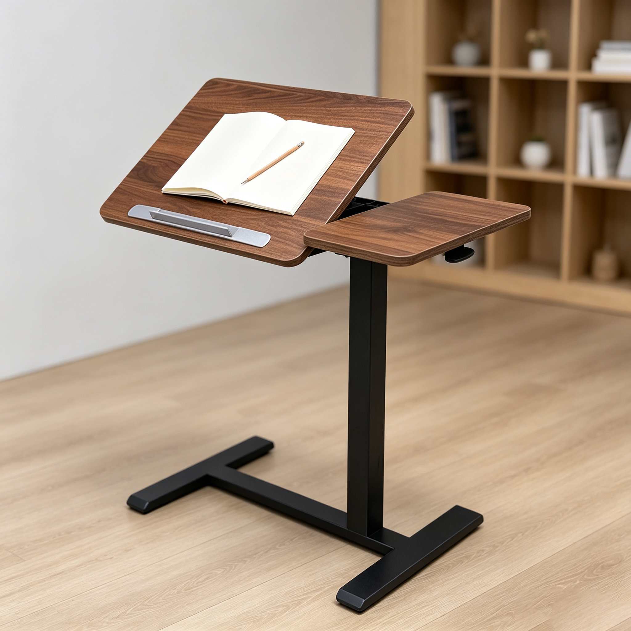 DY-03 Ergonomic Bedside Sit-Stand Desk, Low-to-High Positioning for Hybrid Work and Telehealth