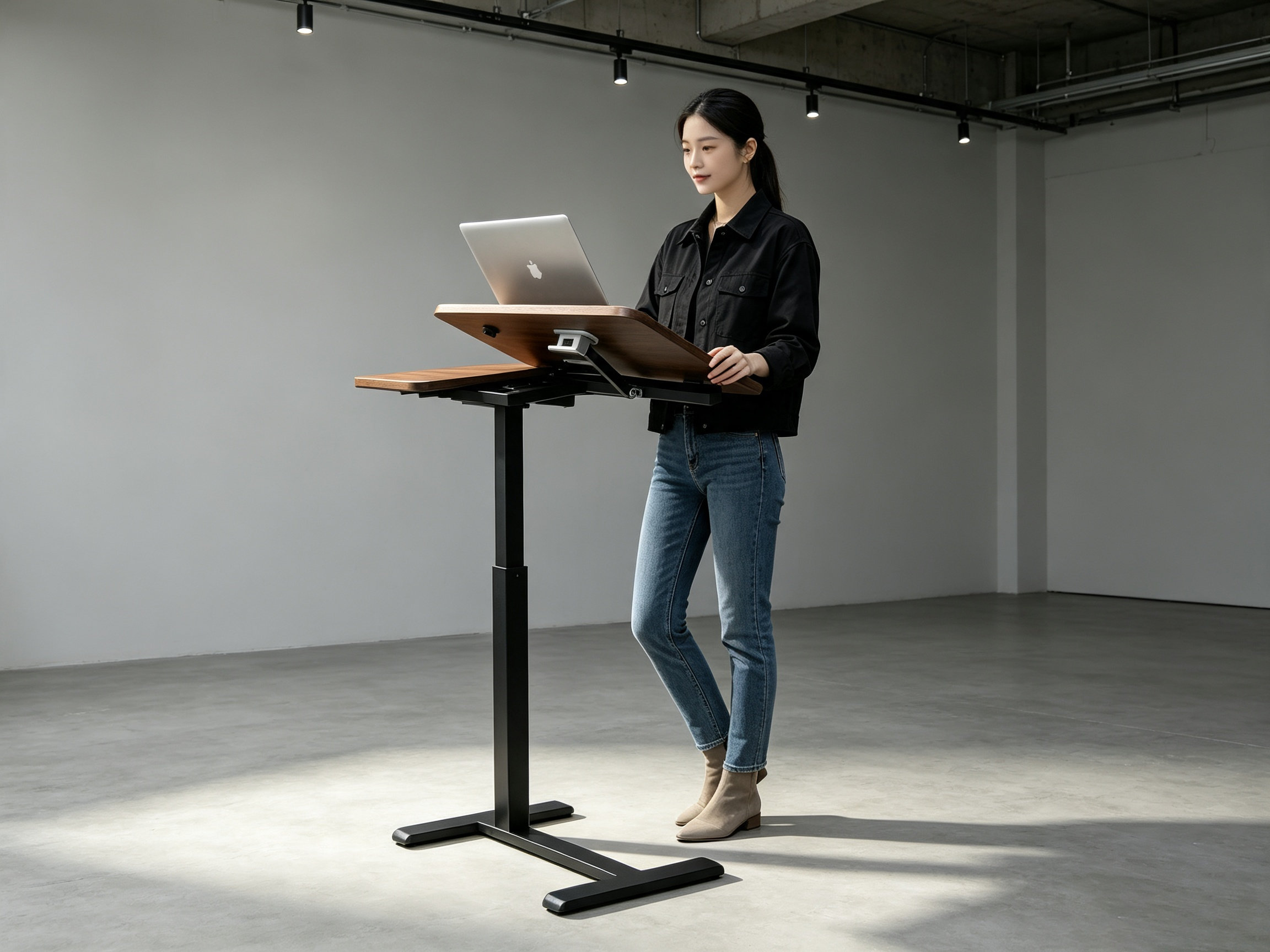 DY-03 Gas-Assisted Single-Leg Care Table, Stable No-Power Design for Nursing Homes and Clinics