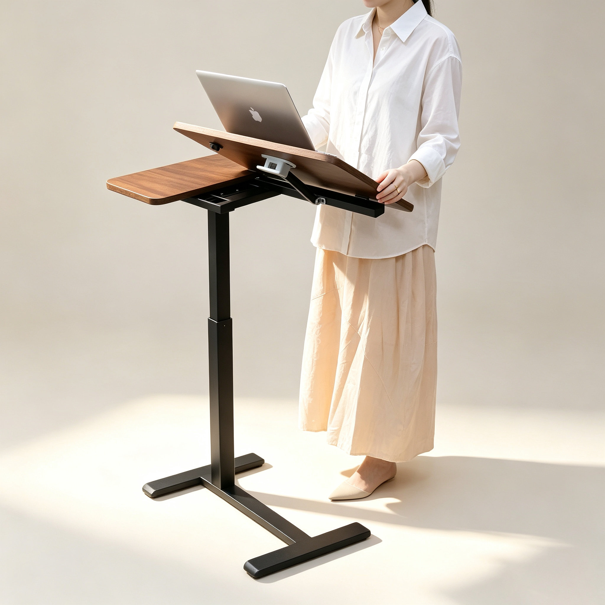 DY-03 Wholesale Gas-Lift Overbed Desk, Distributor-Ready Custom Branding for Retail and Project Supply