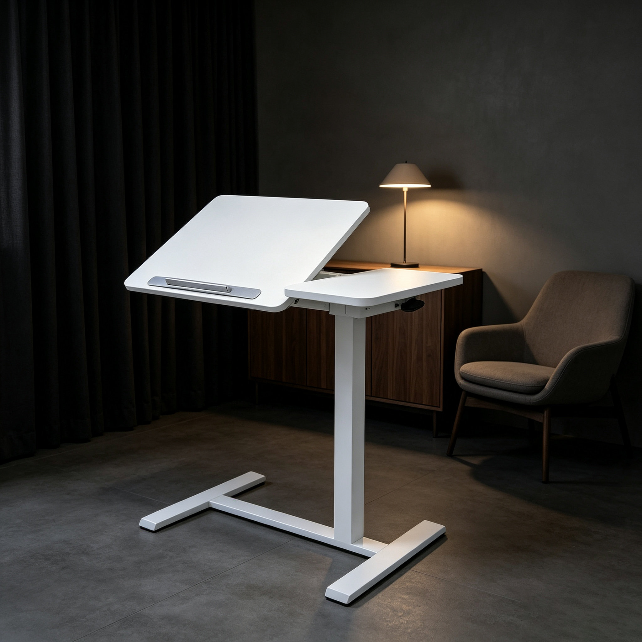 DY-03 Pneumatic Patient Meal and Reading Desk, Multi-Level Positioning for Rehabilitation Centers