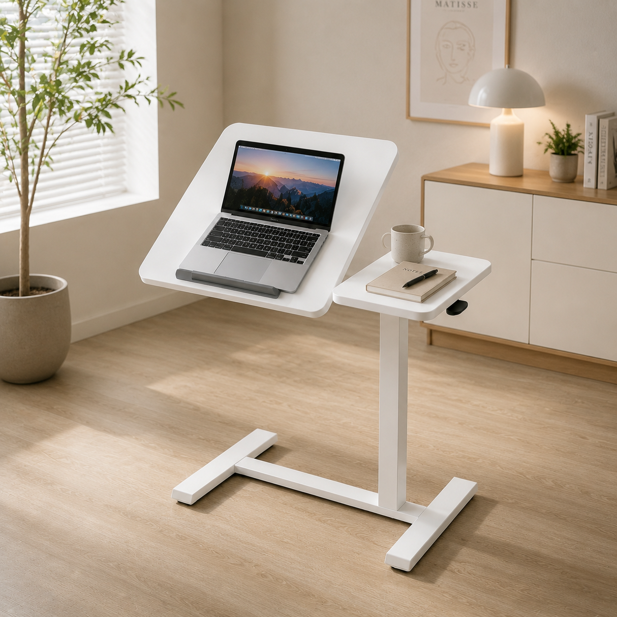 DY-03 Air-Lift Sit-Stand Desk, Low-Service Complexity for Remote Branch Office Programs