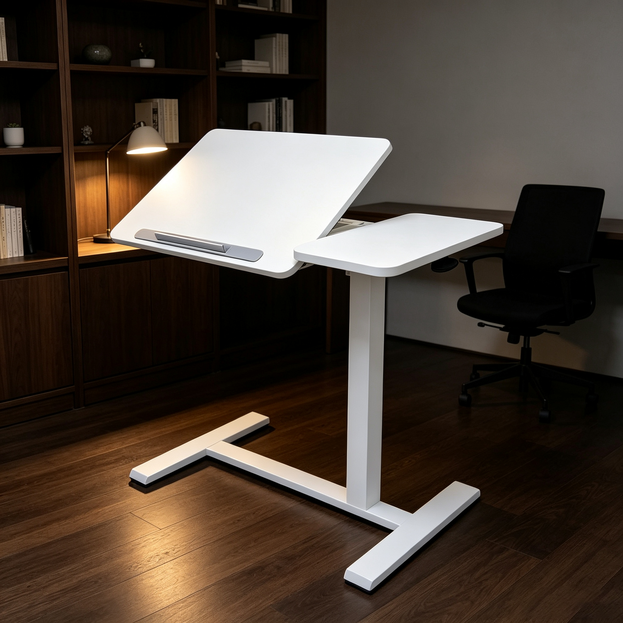 DY-03 Air-Assisted Laptop Desk, Smooth Height Transition for Property Sales Galleries