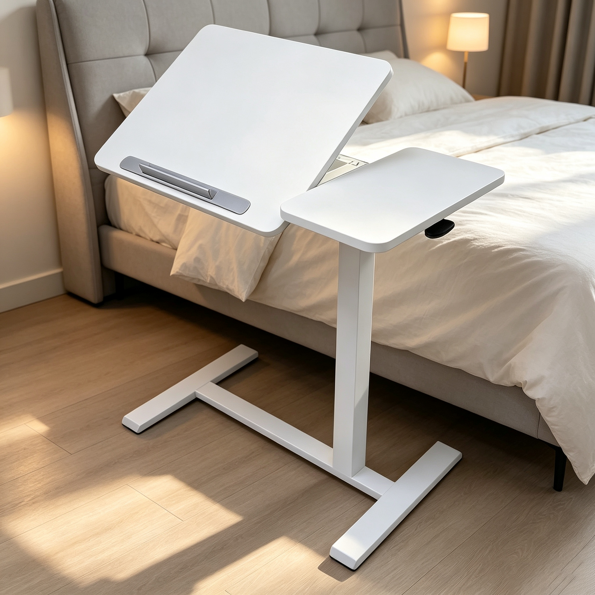 DY-03 Non-Electric Standing Laptop Desk, Plug-Free Deployment for Temporary Project Offices