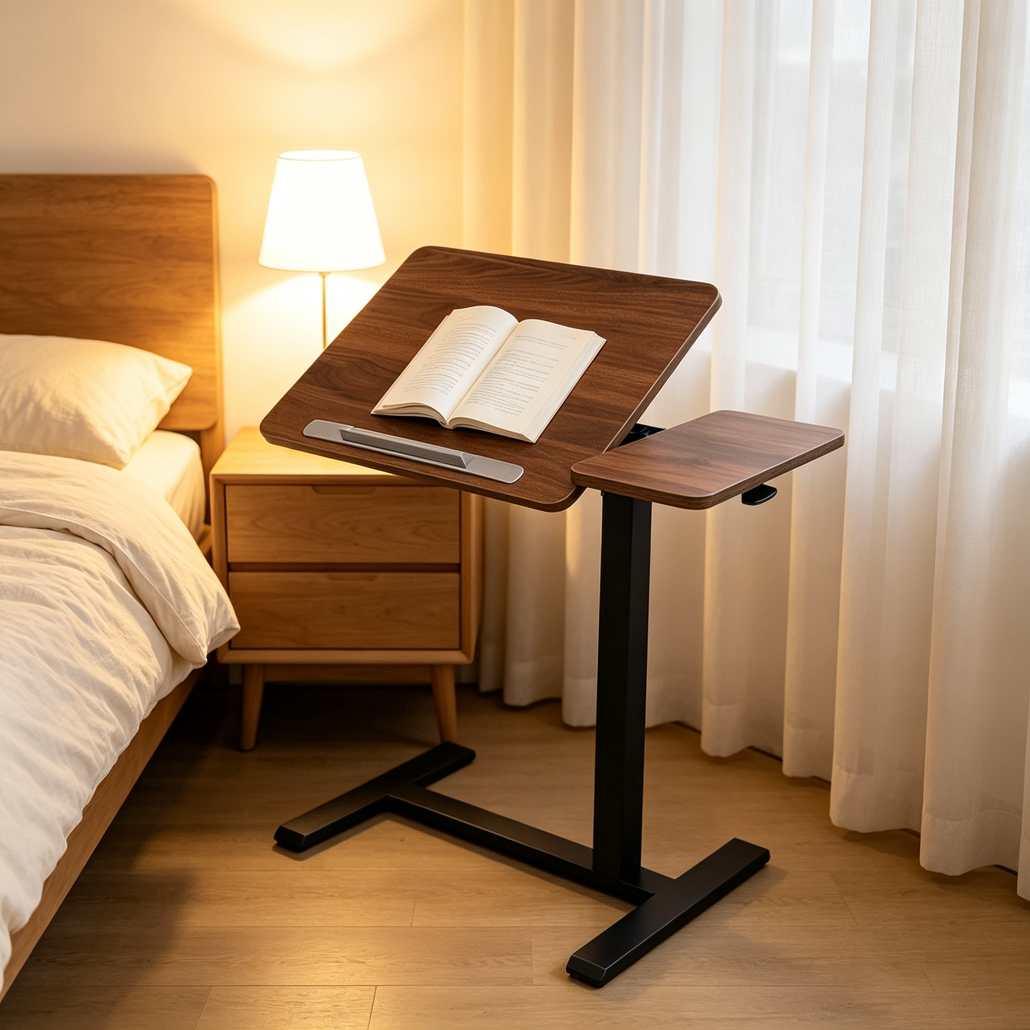 DY-03 Counterbalance Sit-Stand Laptop Table, Effortless Manual Adjustment for Shared Office Hot-Desking