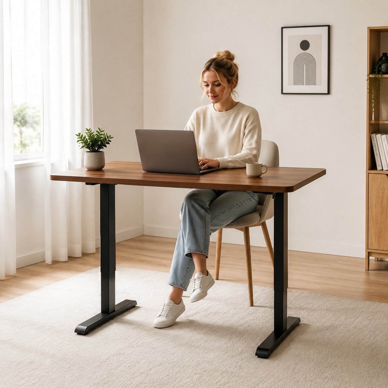 DK-02 One-Motor Sit-Stand Table Base with Scalable SKU Planning for Multi-Branch Retail Rollouts