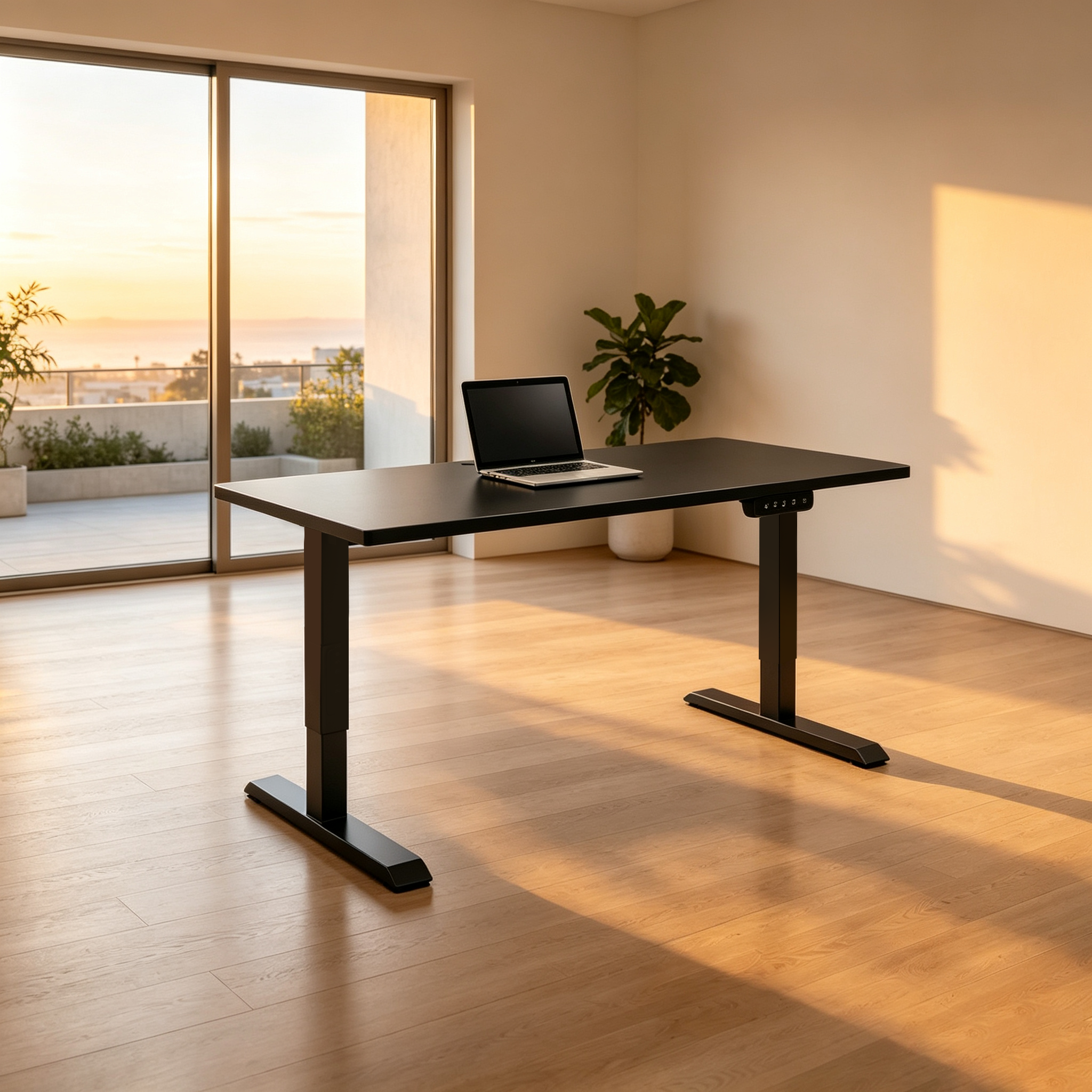DK-02 Electric Adjustable Workstation Frame with Multi-Width Setup for Open-Plan Office Projects