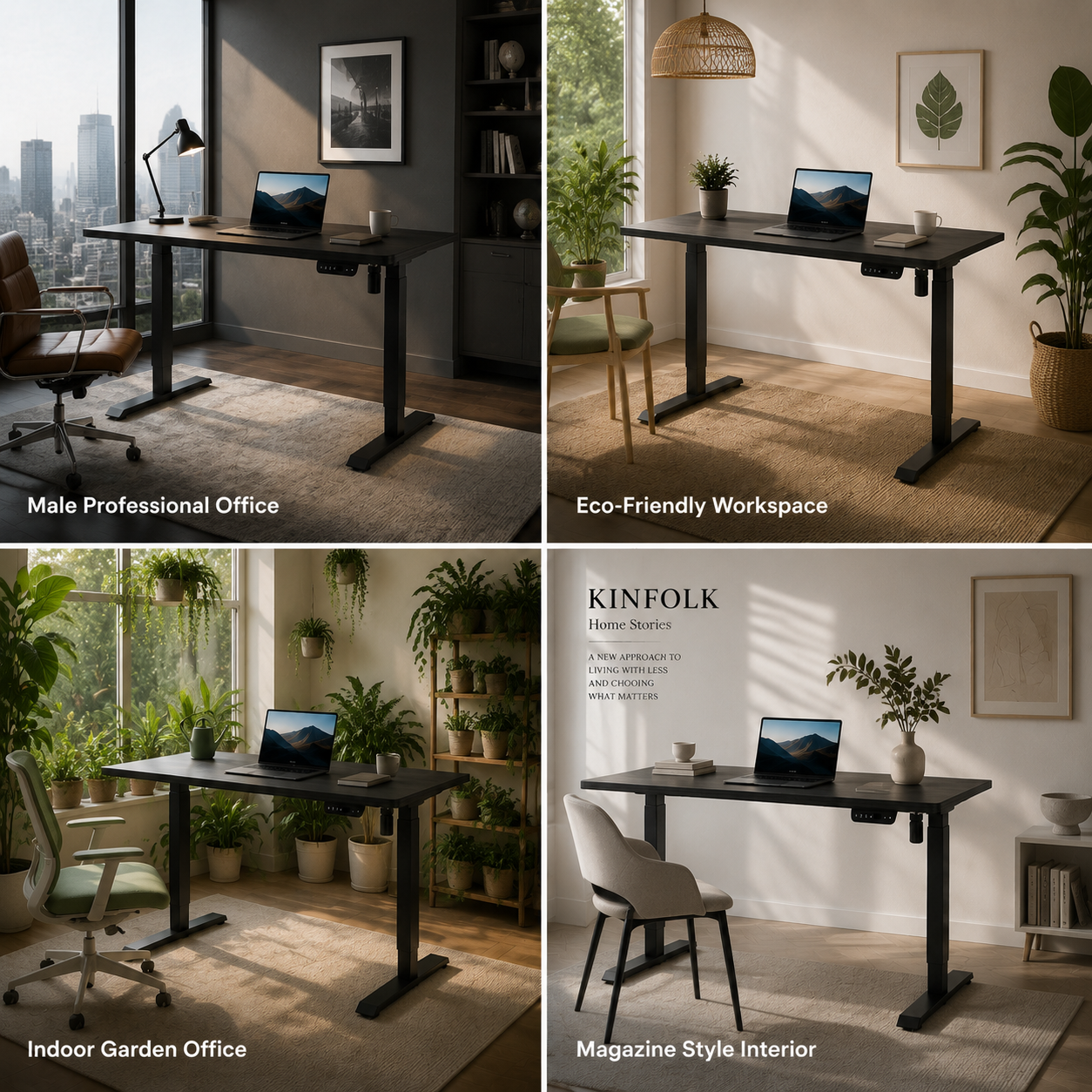 DK-02 Two-Segment Standing Desk Frame with Smooth Electric Adjustment for Schools and Training Rooms