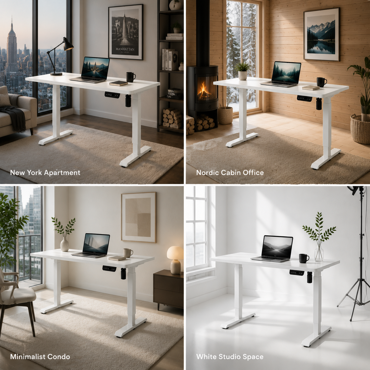 DK-02 Single Motor Standing Desk Frame with Space-Efficient Footprint for Home Office Retail Collections