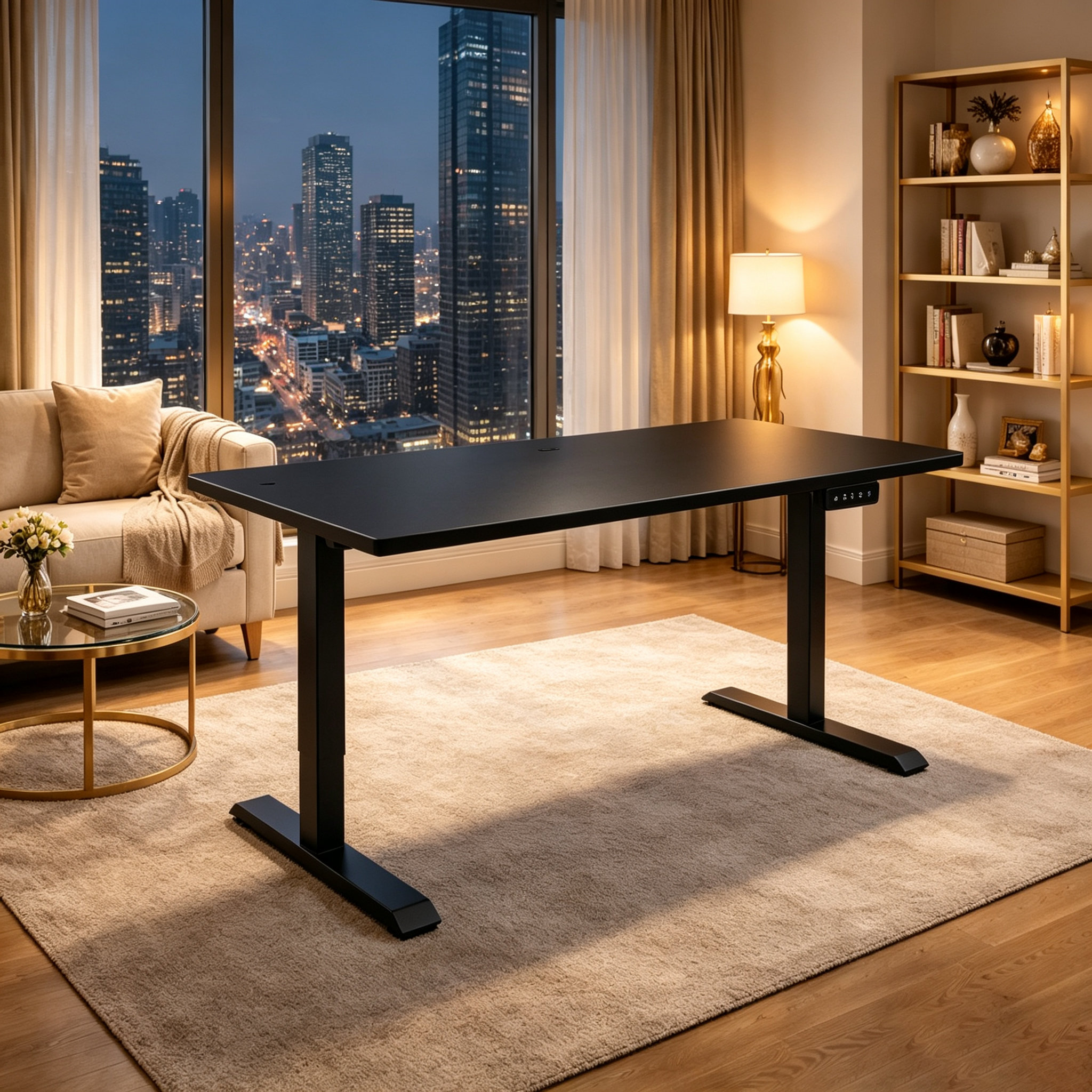 DK-02 Low-Cost Single Motor Standing Desk Base with Electric Sit-Stand Adjustment for Office Furniture Wholesalers
