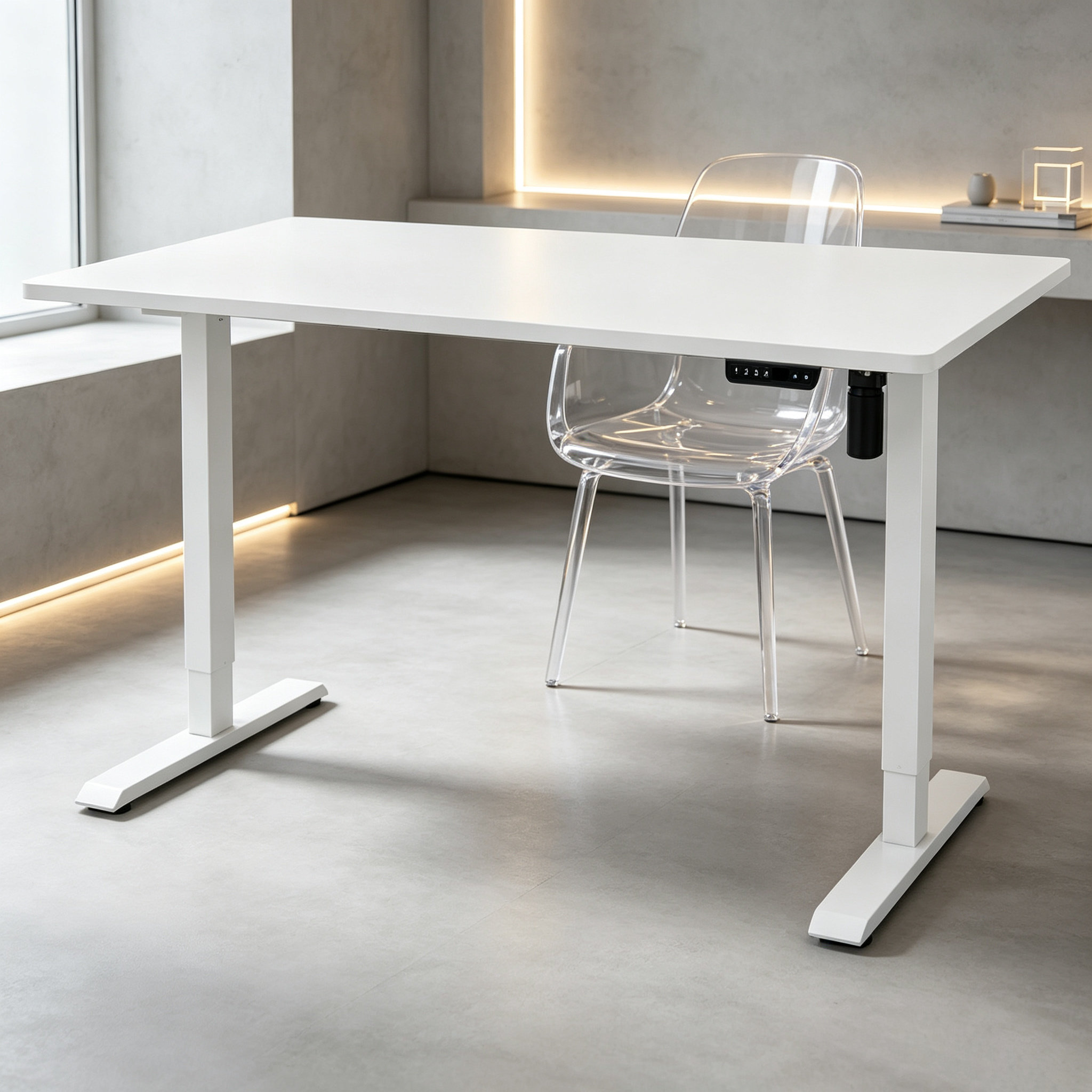 DK-02 Budget Standing Desk Frame with Flexible Desktop Matching for OEM and Private Label Programs
