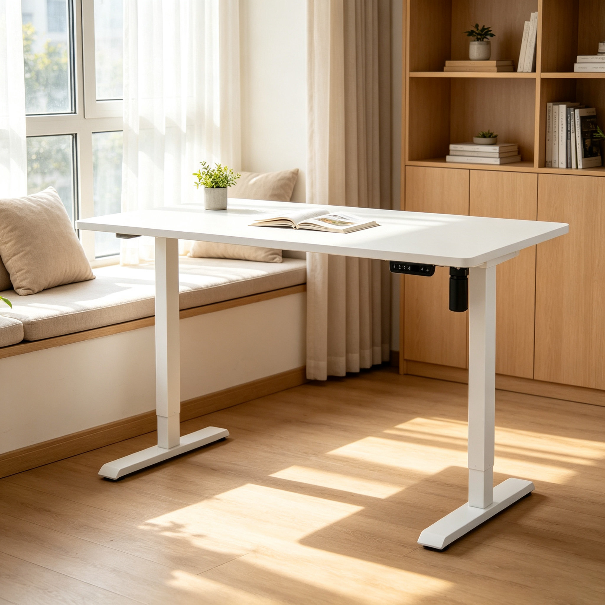 DK-02 Economy Electric Standing Desk Legs with Adjustable Height for Contract Furniture and Workspace Projects