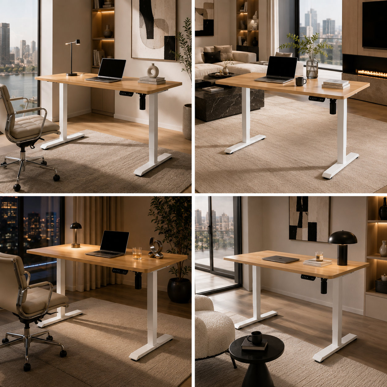 DK-02 Single Motor Electric Standing Desk Frame with Simple Reliable Lift for Corporate Office Workstations
