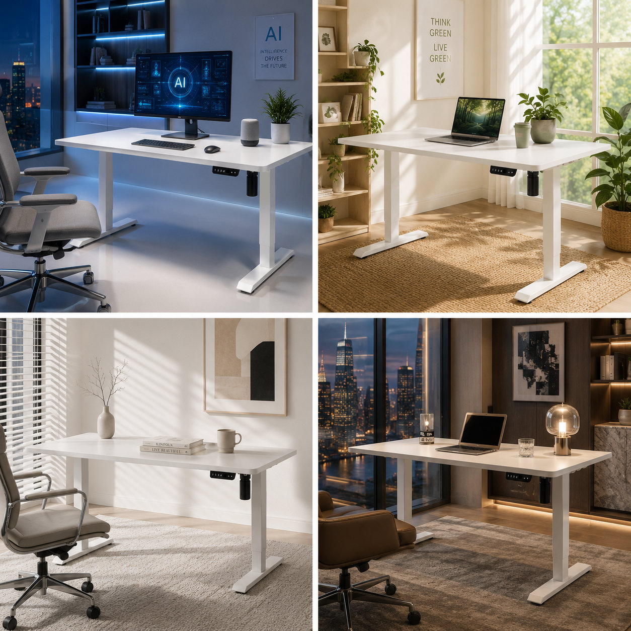 DK-02 Economy Single Motor Desk Legs with Flexible Frame Widths for Importer and Dealer Product Lines