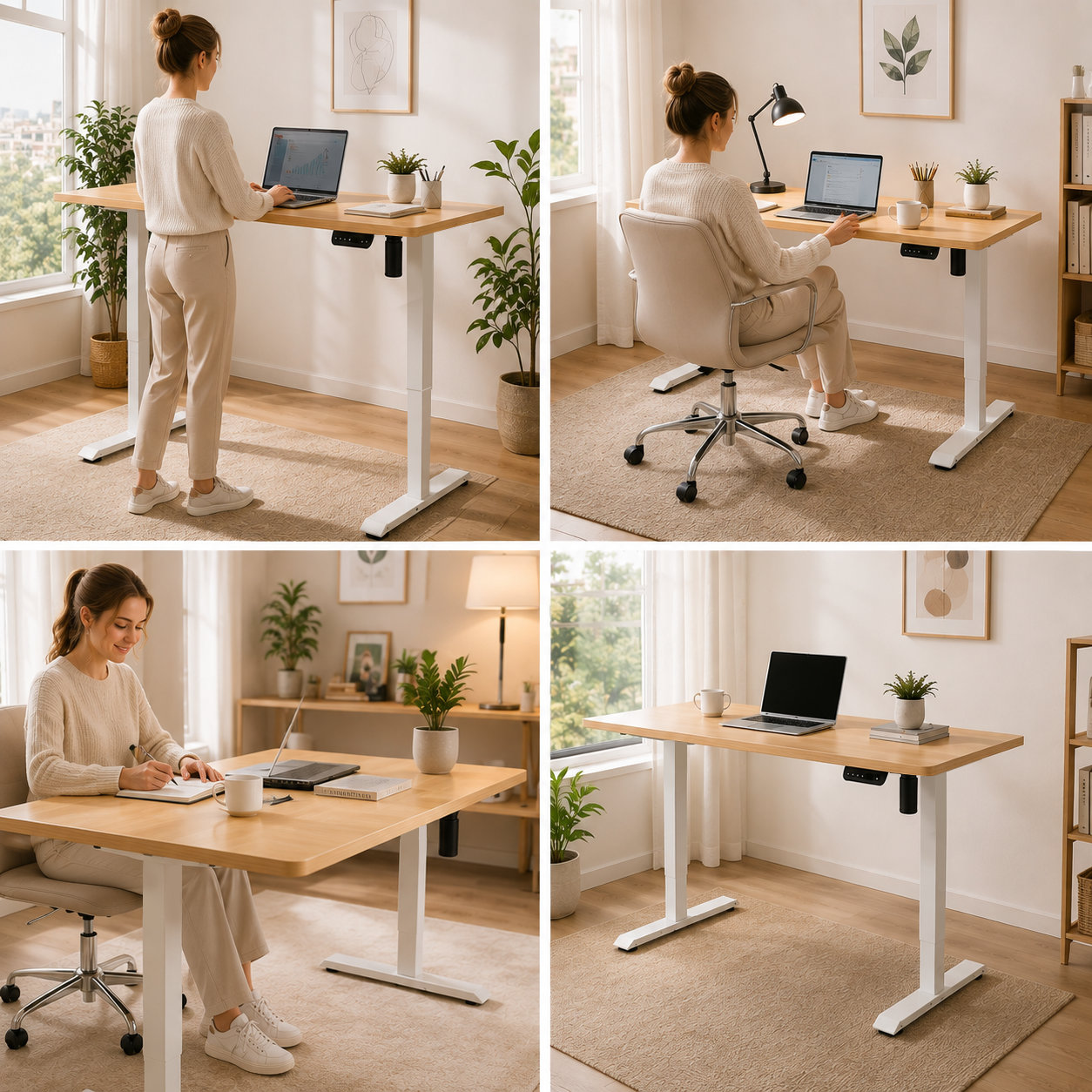 DK-02 Affordable Height Adjustable Desk Frame with 3-Position Width Design for Commercial Workspace Distributors
