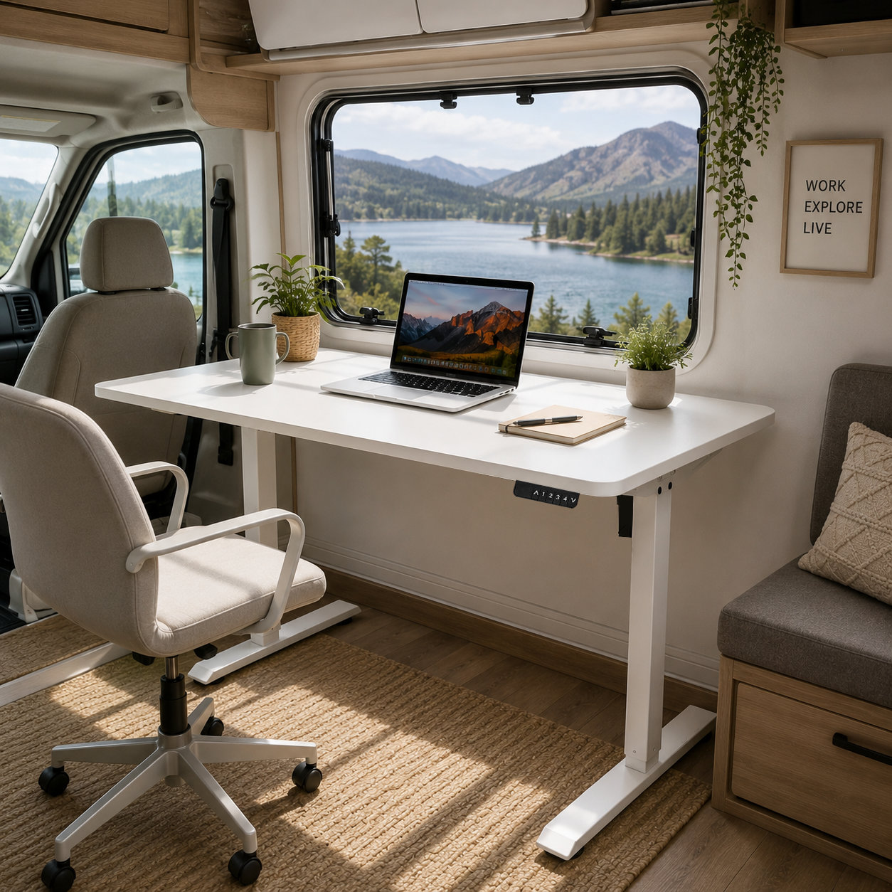 FY-02 Two-Section Electric Standing Desk Legs - Frame-Only Flexibility for Home Office Furniture Programs