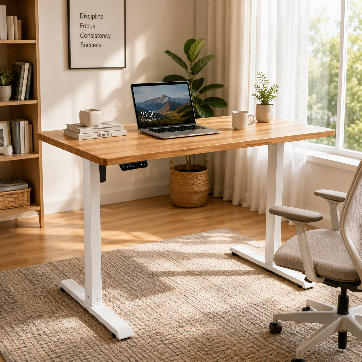 FY-02 Single Motor Two-Segment Height Adjustable Table Base - Frame-Only Sourcing for Importers and Wholesalers