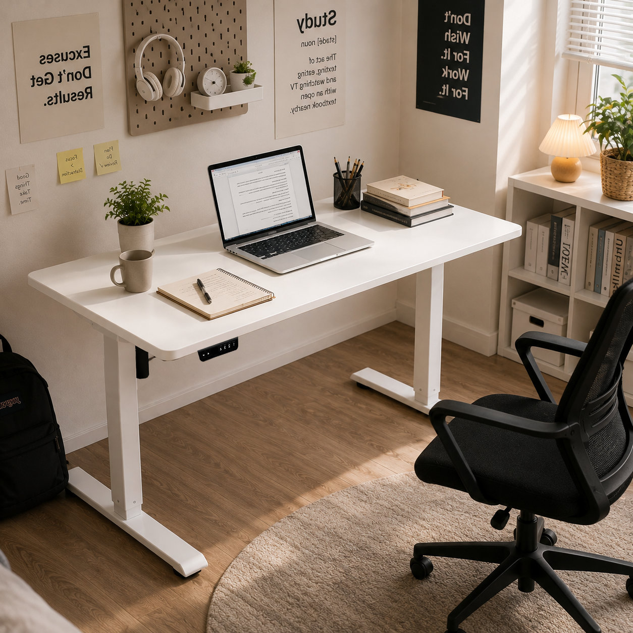 FY-02 Single Motor Electric Height Adjustable Desk Legs - 710-1160 mm Range for Corporate Workstation Projects