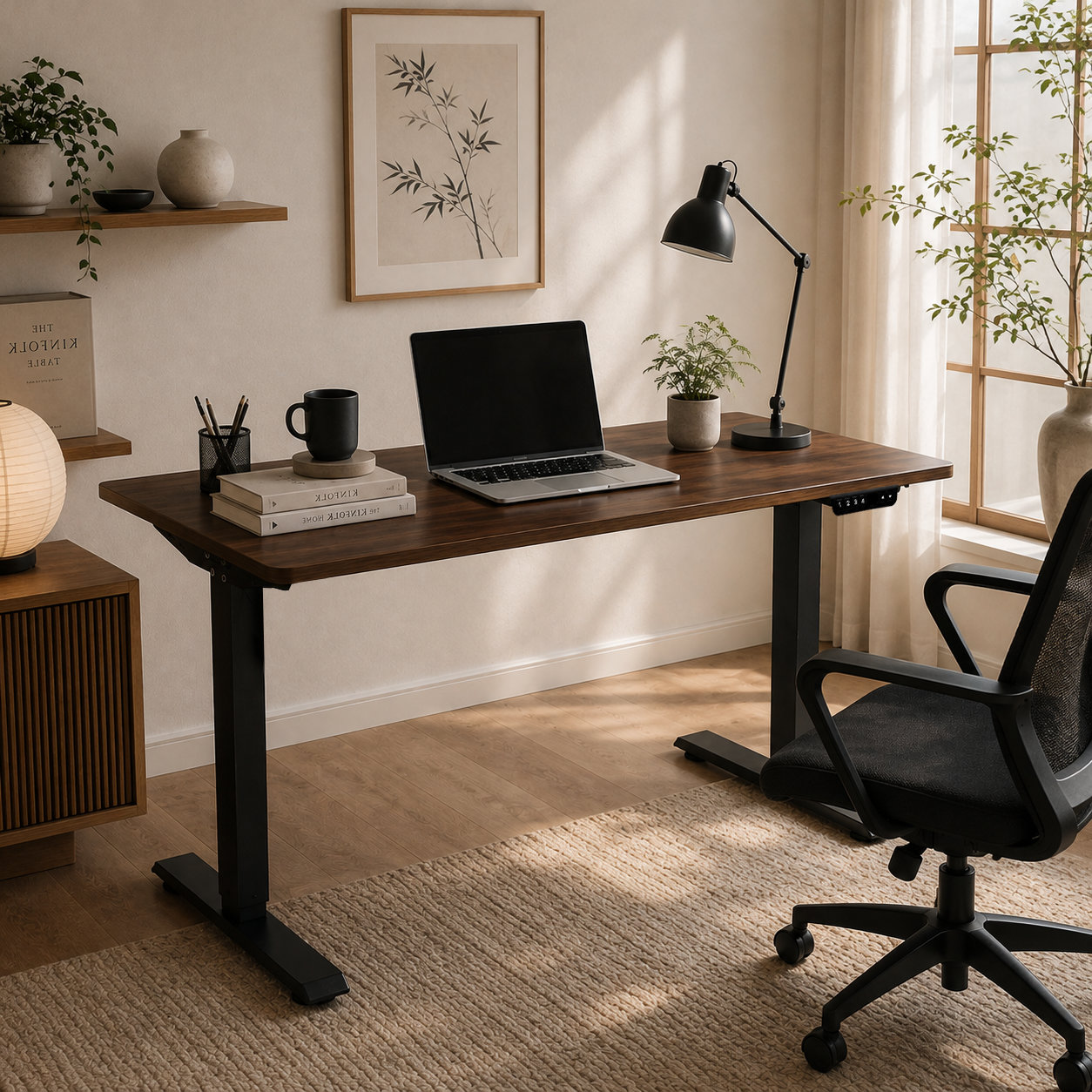 FY-02 Two-Stage Height Adjustable Table Legs - 500mm Width Span for Retail Headquarters Workspaces