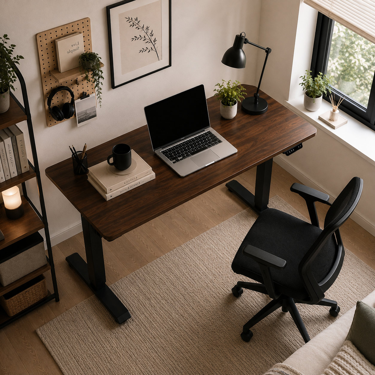 FY-02 Electric Two-Section Office Desk Frame - Flexible Worktop Matching for University Administration Areas