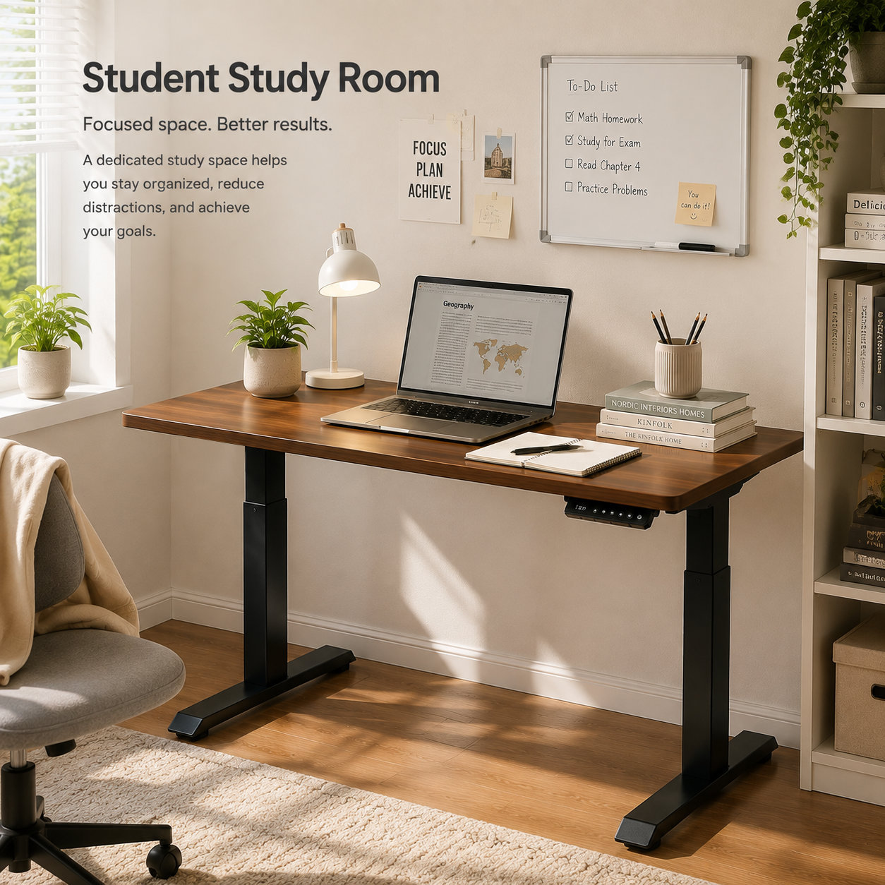YT-01 Telescopic Single-Motor Standing Desk Base – Flexible Width + Stable Foot Design + Open-Plan & Coworking Offices