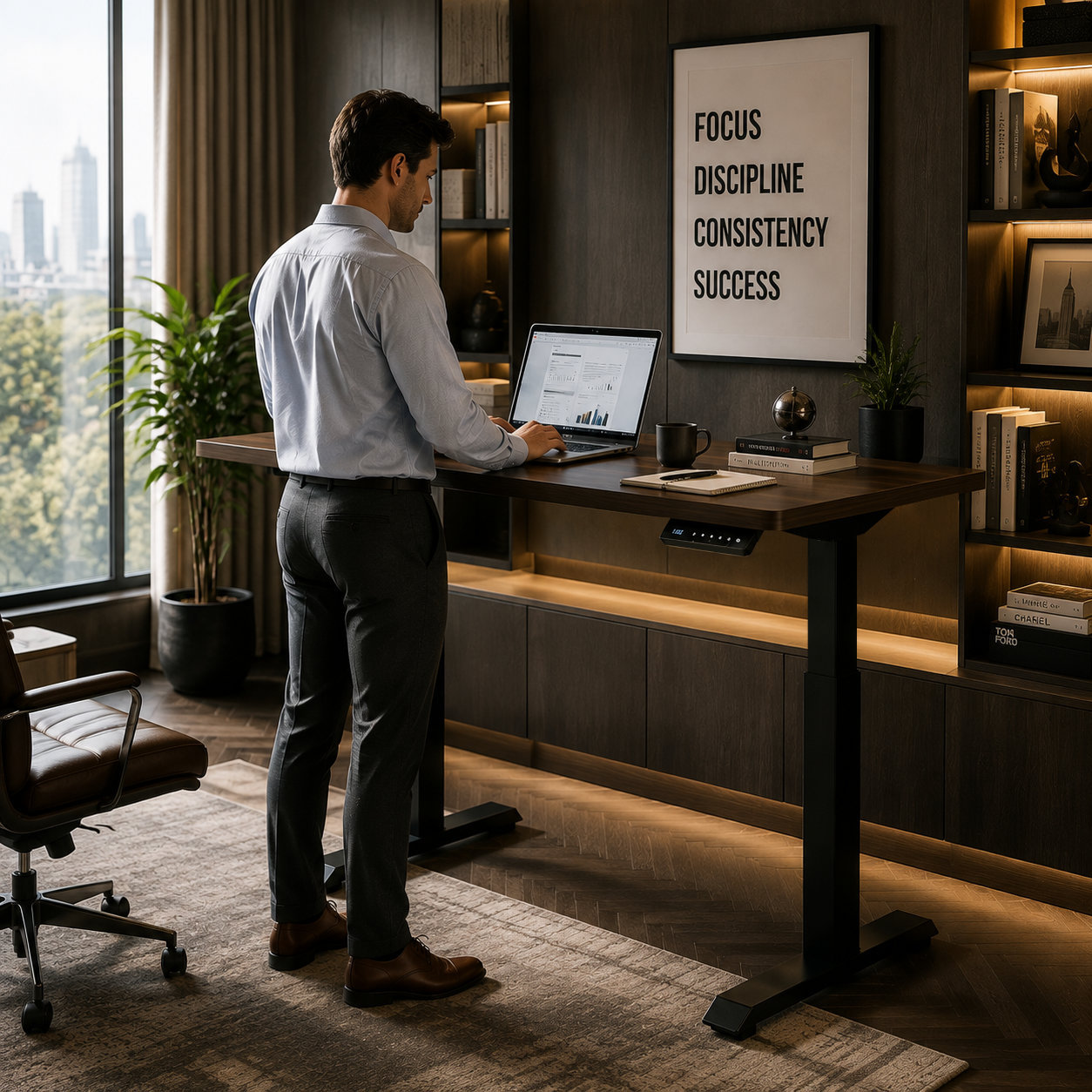 YT-01 Adjustable Electric Height Desk Frame – Single-Motor Lift, 1100–1350 mm Expandable Width for Distributor Furniture Lines