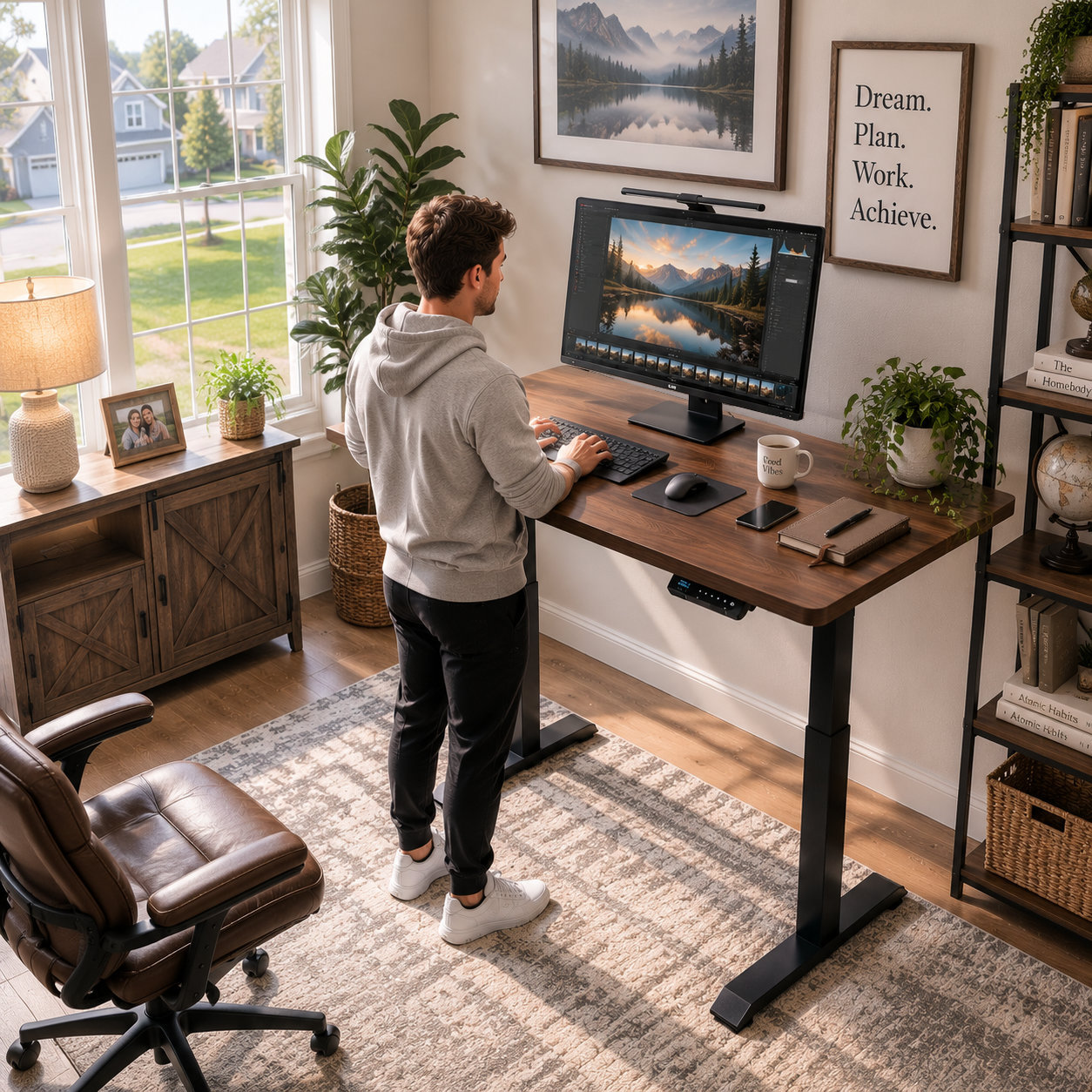 YT-01 Reinforced Electric Adjustable Desk Base – Single-Motor Sit-Stand Function + Inventory Efficiency + Contract Furniture Supply