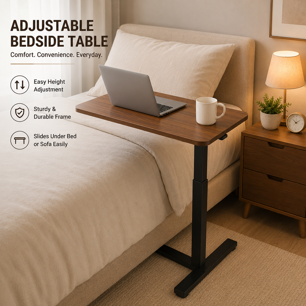 DY-02 Air-Lift Standing Workstation, Zero-Electricity Quick Height Control for Distributor Office Projects