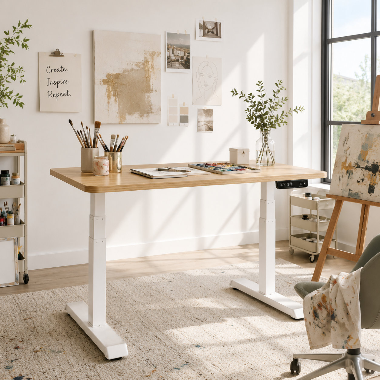 ZY-03 B2B Electric Sit Stand Desk Frame with Dual Motor 3-Stage System and OEM-Ready Design for Furniture Importers