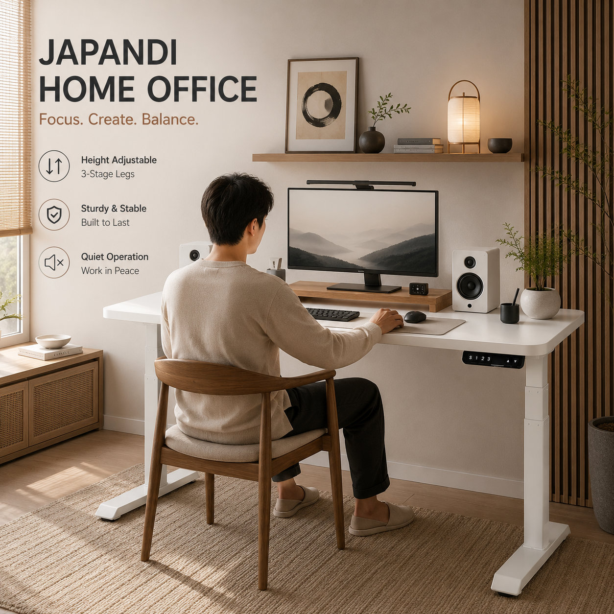 ZY-03 Adjustable Electric Sit Stand Workstation Frame with Dual Motor Drive and Flexible Width for Shared Offices
