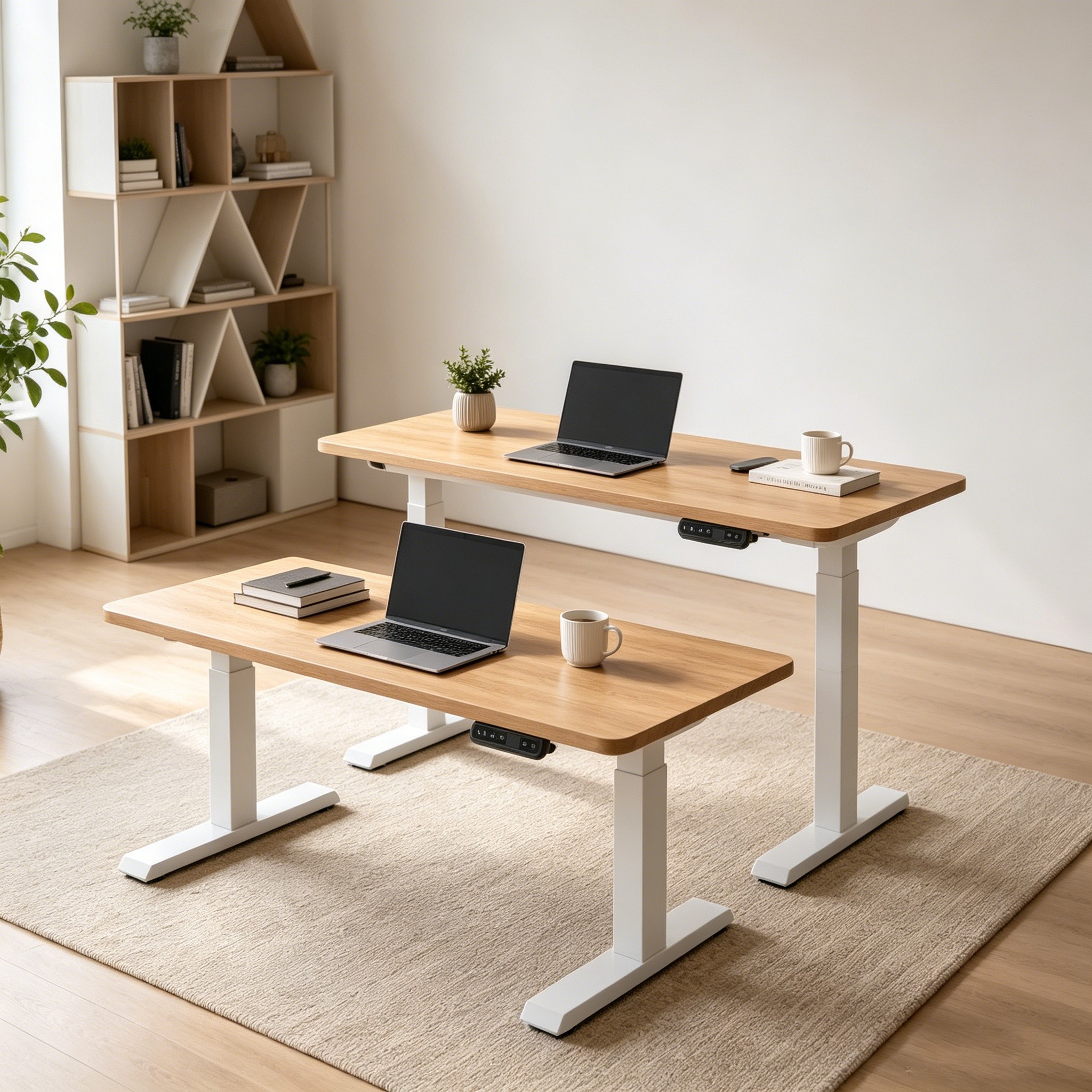 ZY-02 Two-Stage Dual Motor Adjustable Standing Table with Commercial Stability for Corporate Desk Systems
