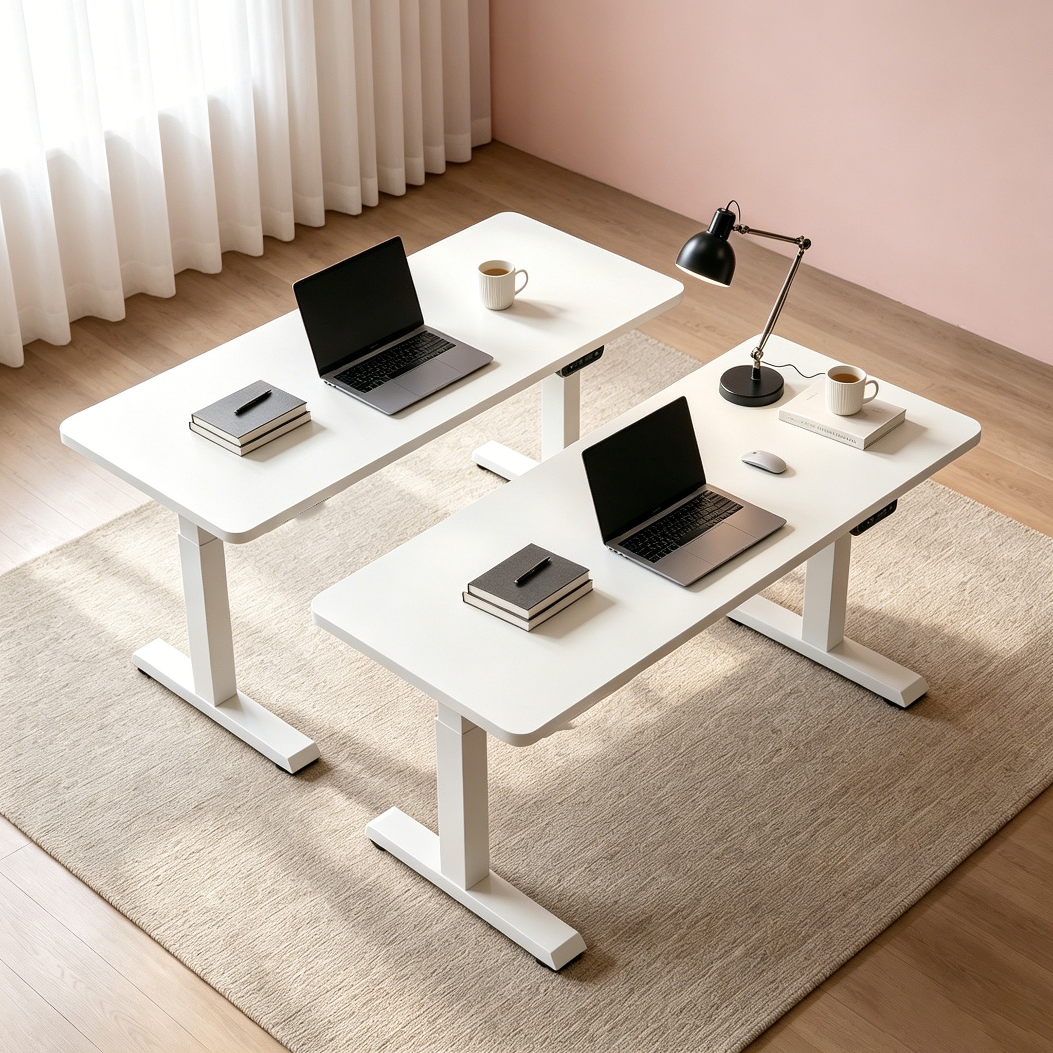 ZY-02 Ergonomic Two-Stage Dual Motor Office Table with Quiet Lift Technology for Enterprise Procurement