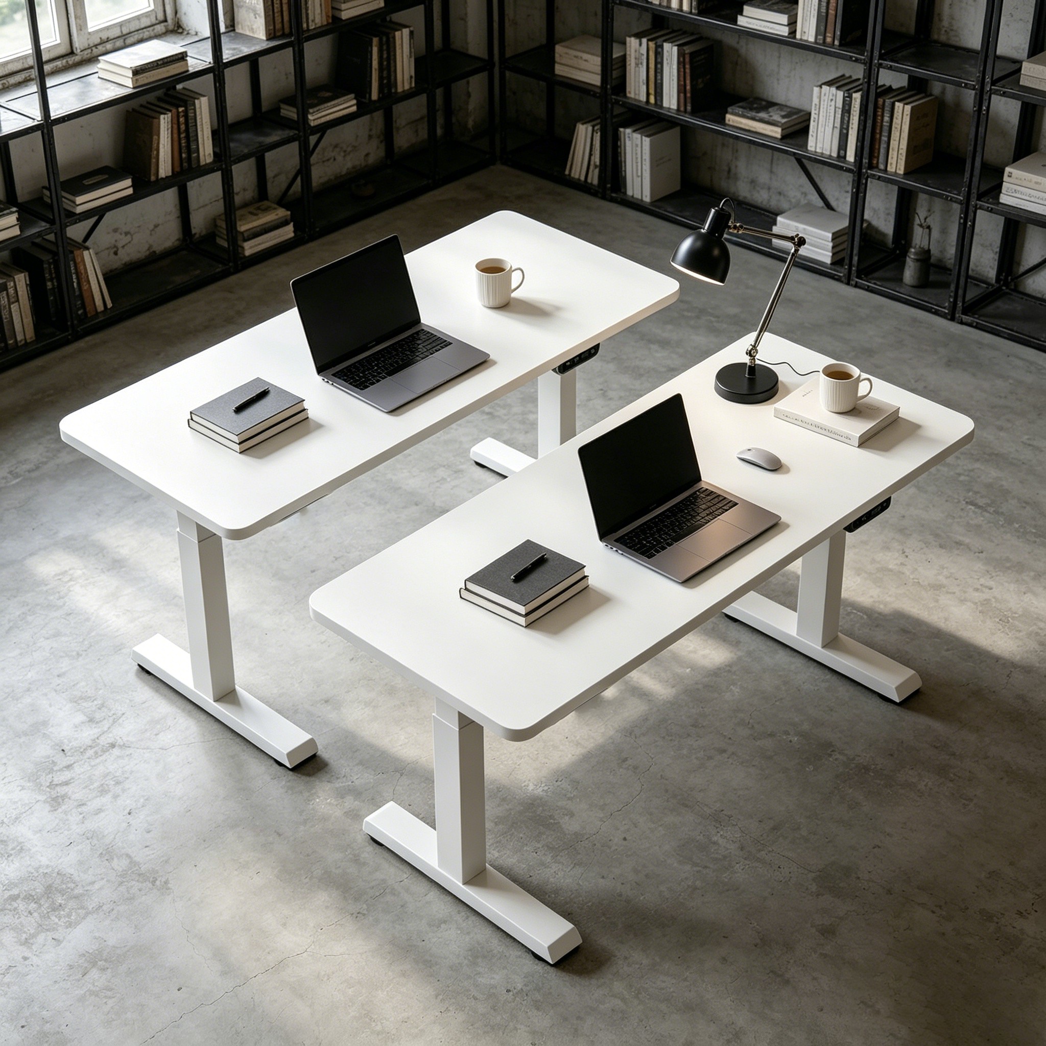ZY-02 Two-Stage Dual Motor Smart Standing Desk with Fast Lift Response and Executive Office Application