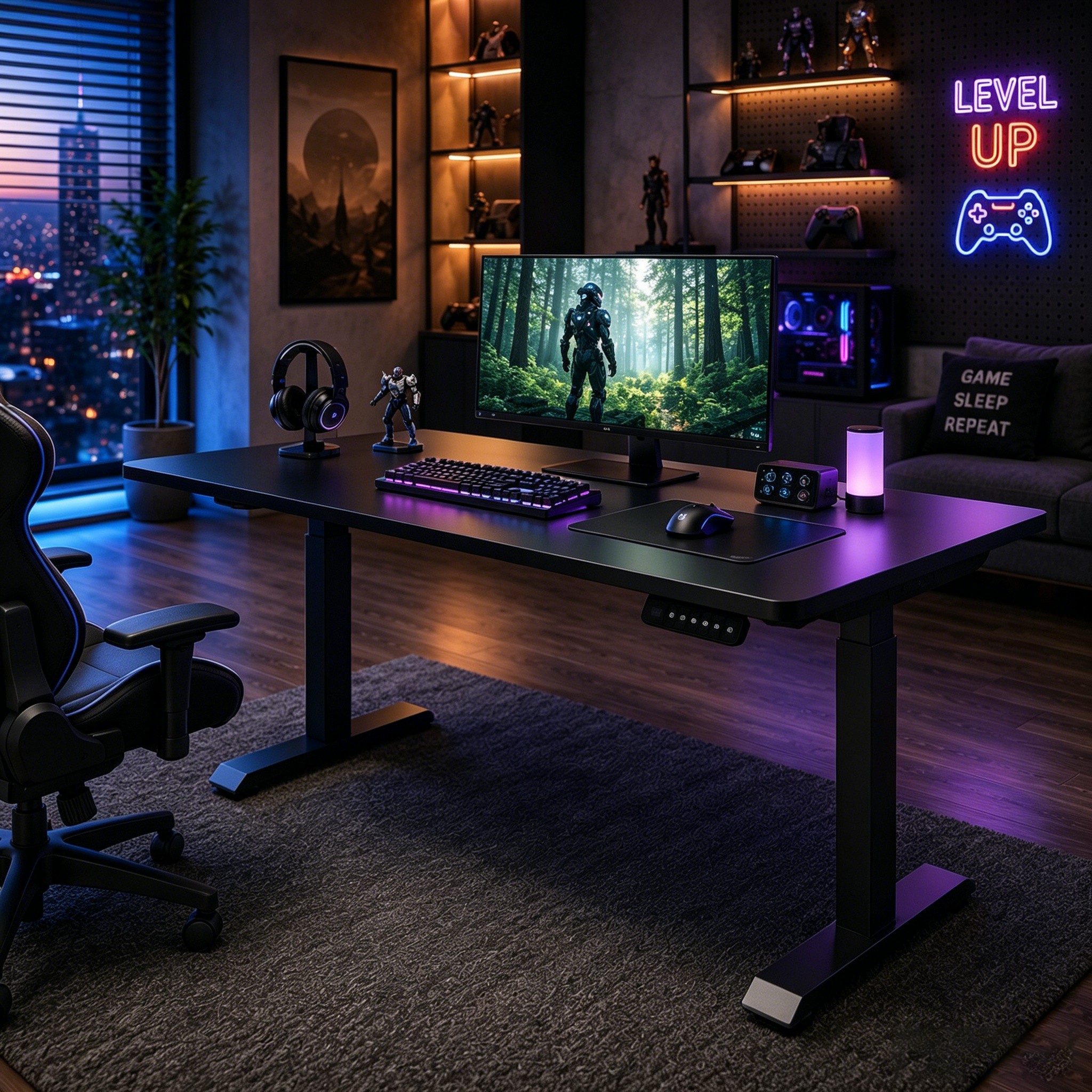 ZY-02 Two Stage Dual Motor Standing Work Desk with Low Noise Adjustment and Modern Design for Wholesale Buyers
