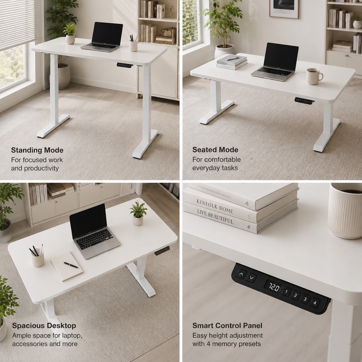 ZY-02 Electric Sit Stand Desk Dual Motor Two-Stage Frame with Strong Load Support for Large Office Procurement
