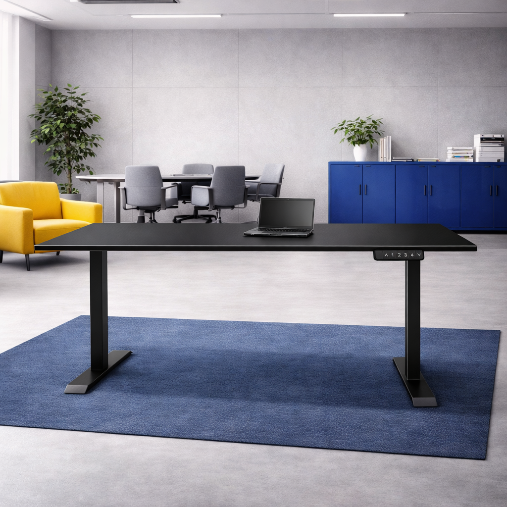 ZY-02 Electric Standing Desk Colorful Storage Office Scene