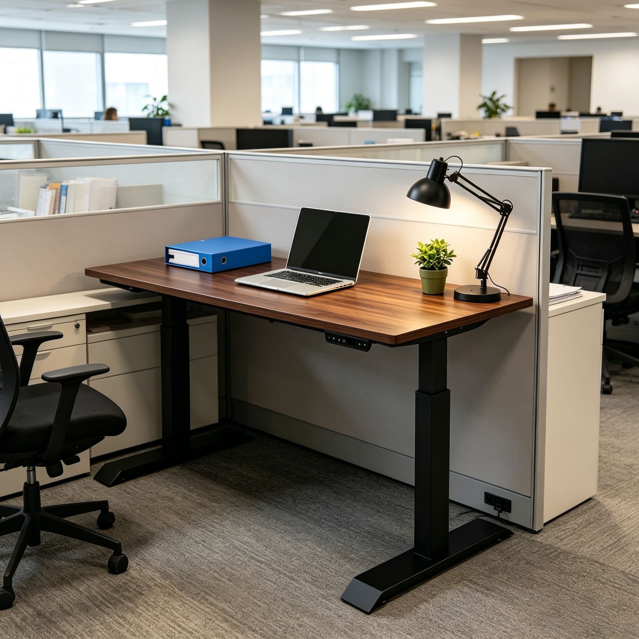 ZY-02 Electric Sit Stand Table Two Section Lift Performance for Office Suppliers